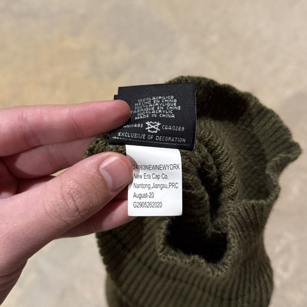 New Era × Supreme Supreme FW20 New Era Balaclava Ski Face Mask Olive Green Size ONE SIZE - 9 Thumbnail