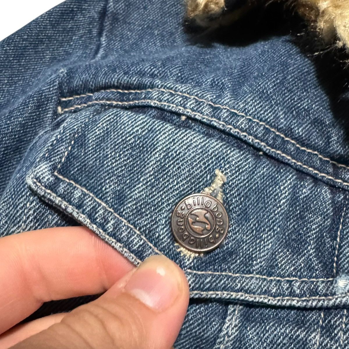 Billabong Y2K Billabong Sherpa Denim Jacket Women's Medium Size M / US 6-8 / IT 42-44 - 3 Thumbnail