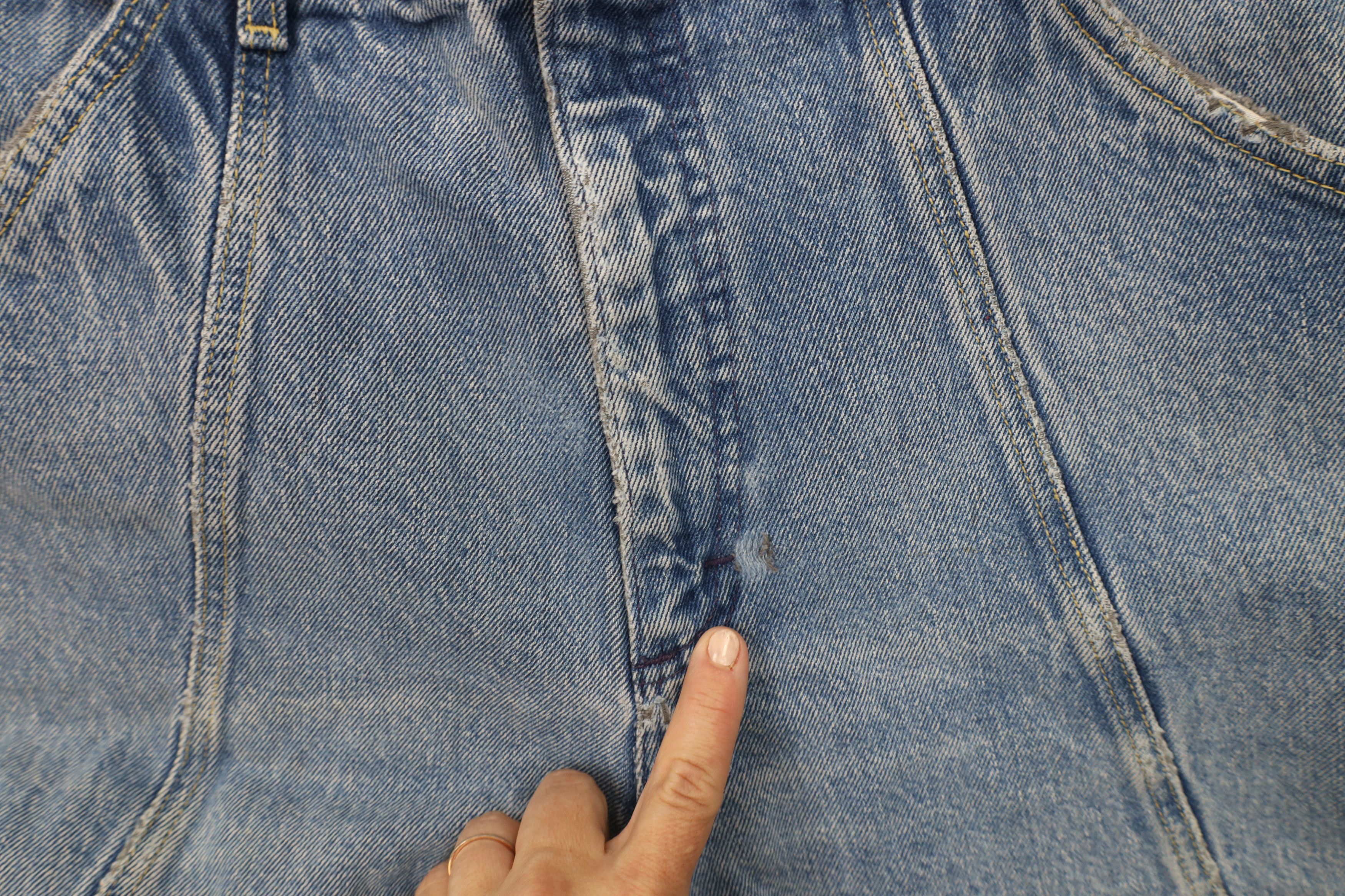 Lee Vintage 80s 90s Lee Tapered Leg Denim Jeans Blue Cotton USA Size 34" / US 12 / IT 48 - 8 Thumbnail