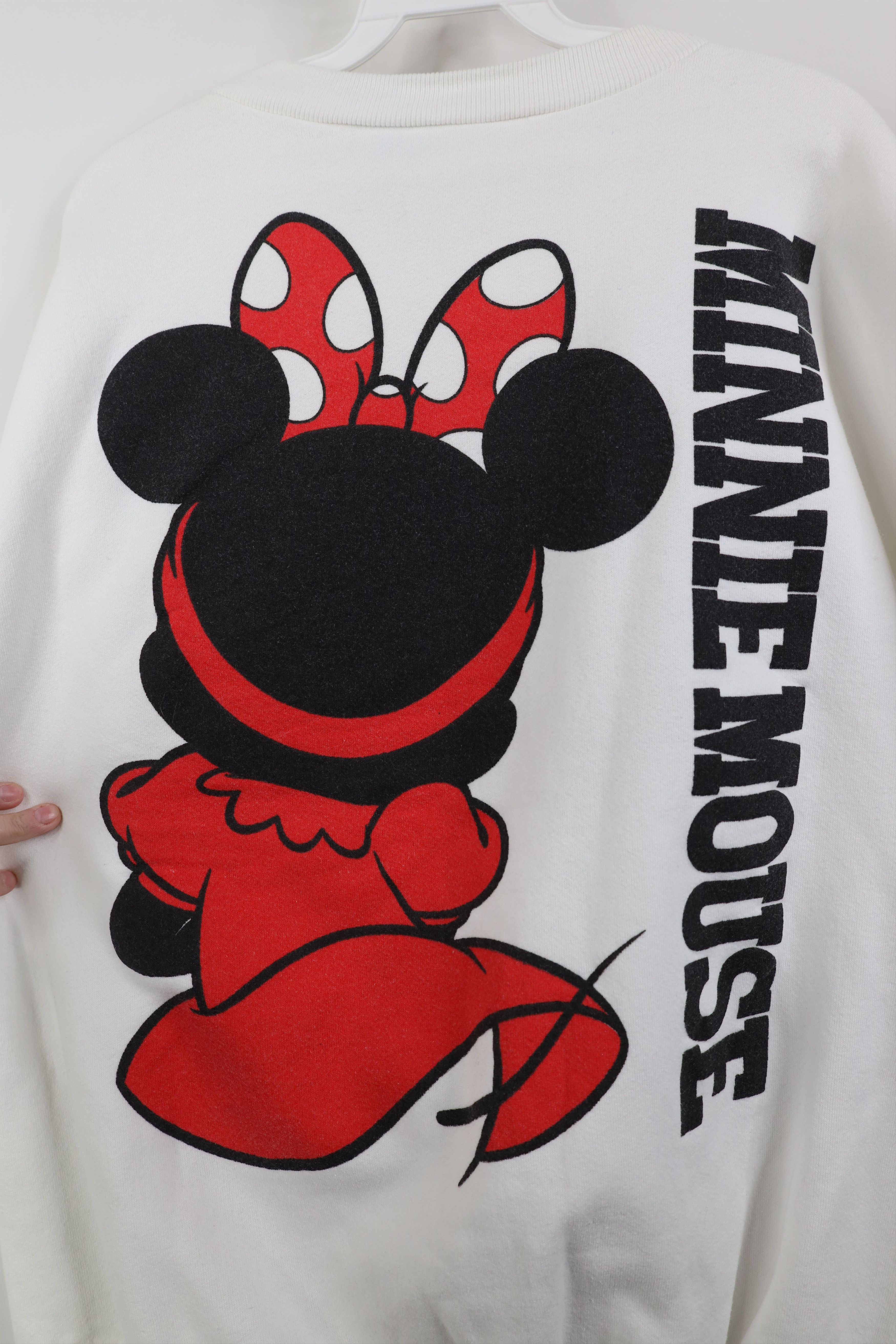 Disney Vintge 80s 90s Disney Jumbo Minnie Mouse Crewneck Sweatshirt Size XL / US 12-14 / IT 48-50 - 12 Thumbnail