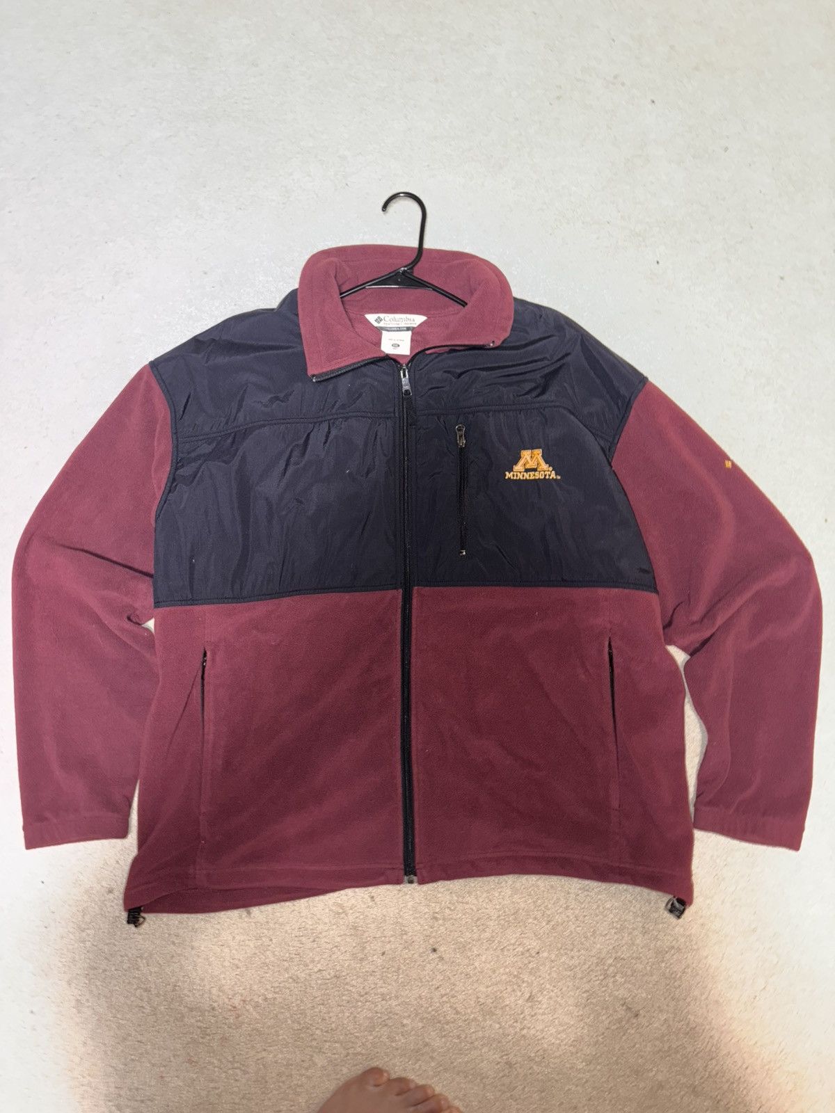Columbia Minnesota Gophers Columbia Jacket Mens XXL Maroon Full Zip Size US XXL / EU 58 / 5 - 1 Thumbnail