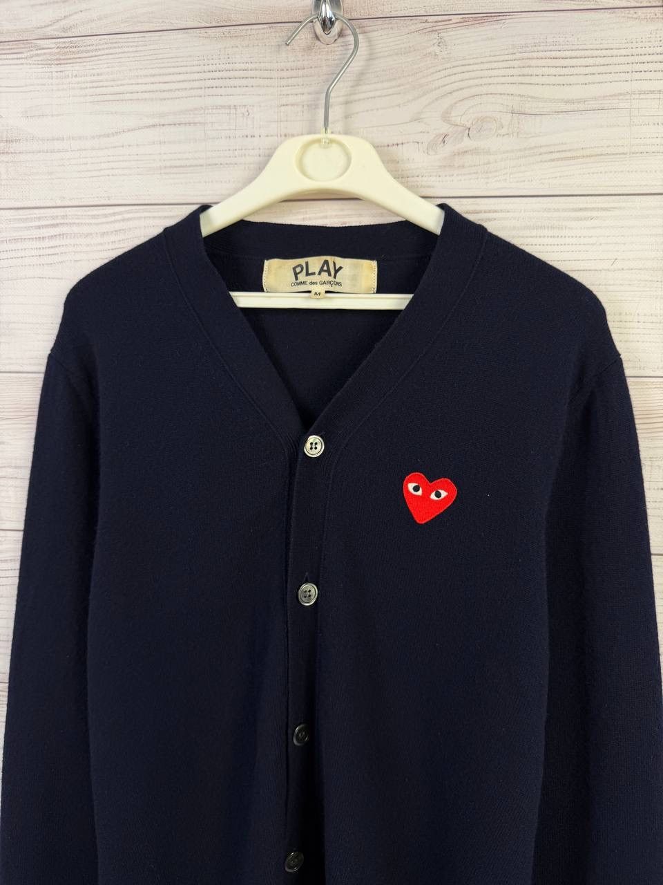 CDG by Comme des Garcons PLAY COMME des GARCONS cardigan Size US M / EU 48-50 / 2 - 2 Thumbnail