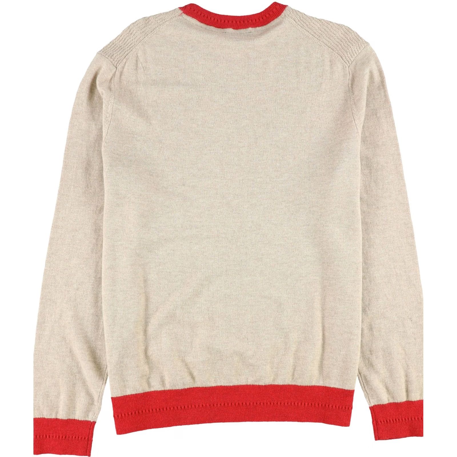 Ted Baker Ted Baker Mens Accent trim Knit Sweater Red Large Size US L / EU 52-54 / 3 - 2 Thumbnail