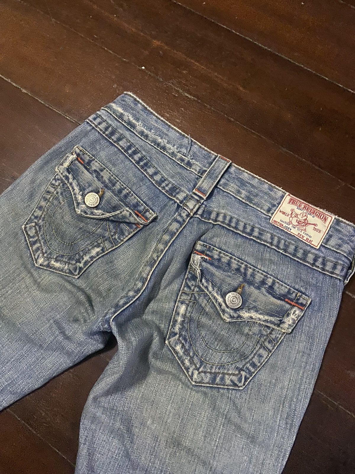 True Religion × Vintage Vintage True Religion Flare Bootcut distressed low rise Size 31" - 17 Thumbnail