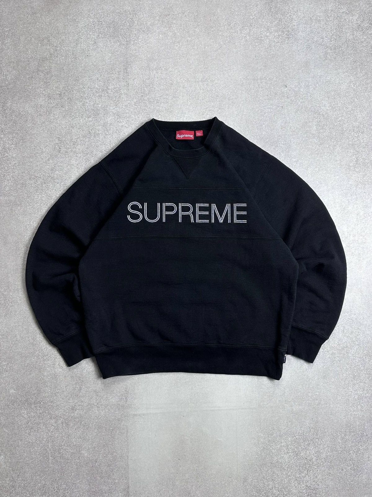 Supreme Vintage Supreme Big Logo Boxy Sweatshirt L Size US L / EU 52-54 / 3 - 1 Thumbnail