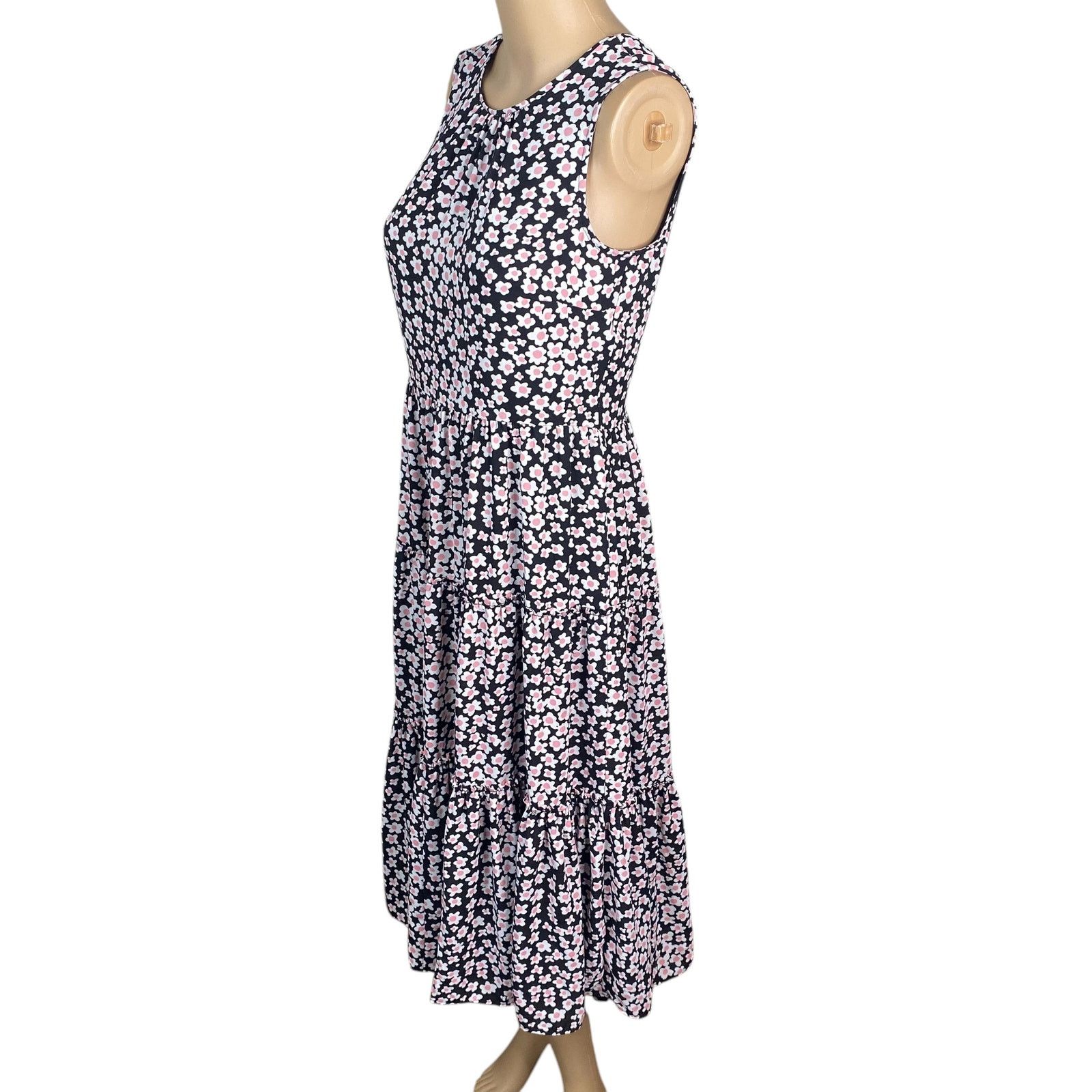 J.Crew J.Crew Ditsy Floral Poppy Garden Midi Dress SZ S Size S / US 4 / IT 40 - 4 Thumbnail