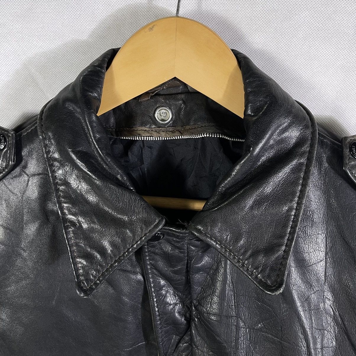 Vintage Leather Bomber Jacket Leather Jacket 60s Style Vintage 60s