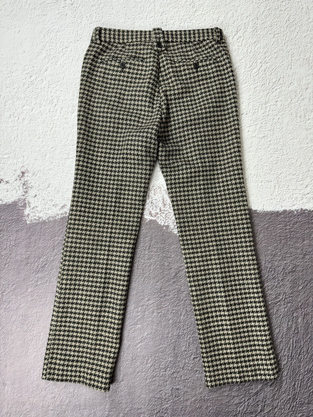 Bally Bally Wool Gray houndstooth casual classic pants Size US 30 / EU 46 - 3 Thumbnail