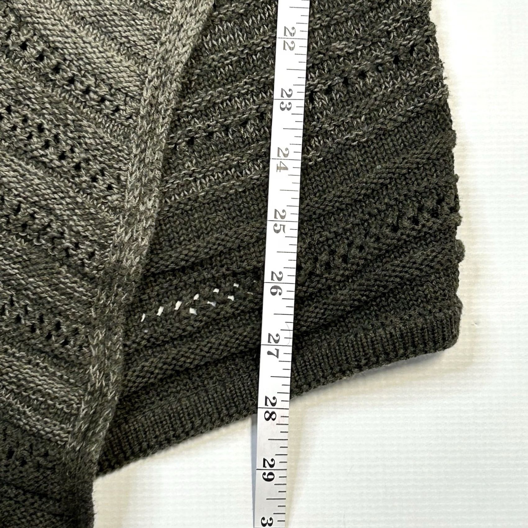 Athleta Athleta Wilton Wrap Open Waterfall Knit Cardigan Small Green Womens Sweater Size S / US 4 / IT 40 - 7 Thumbnail