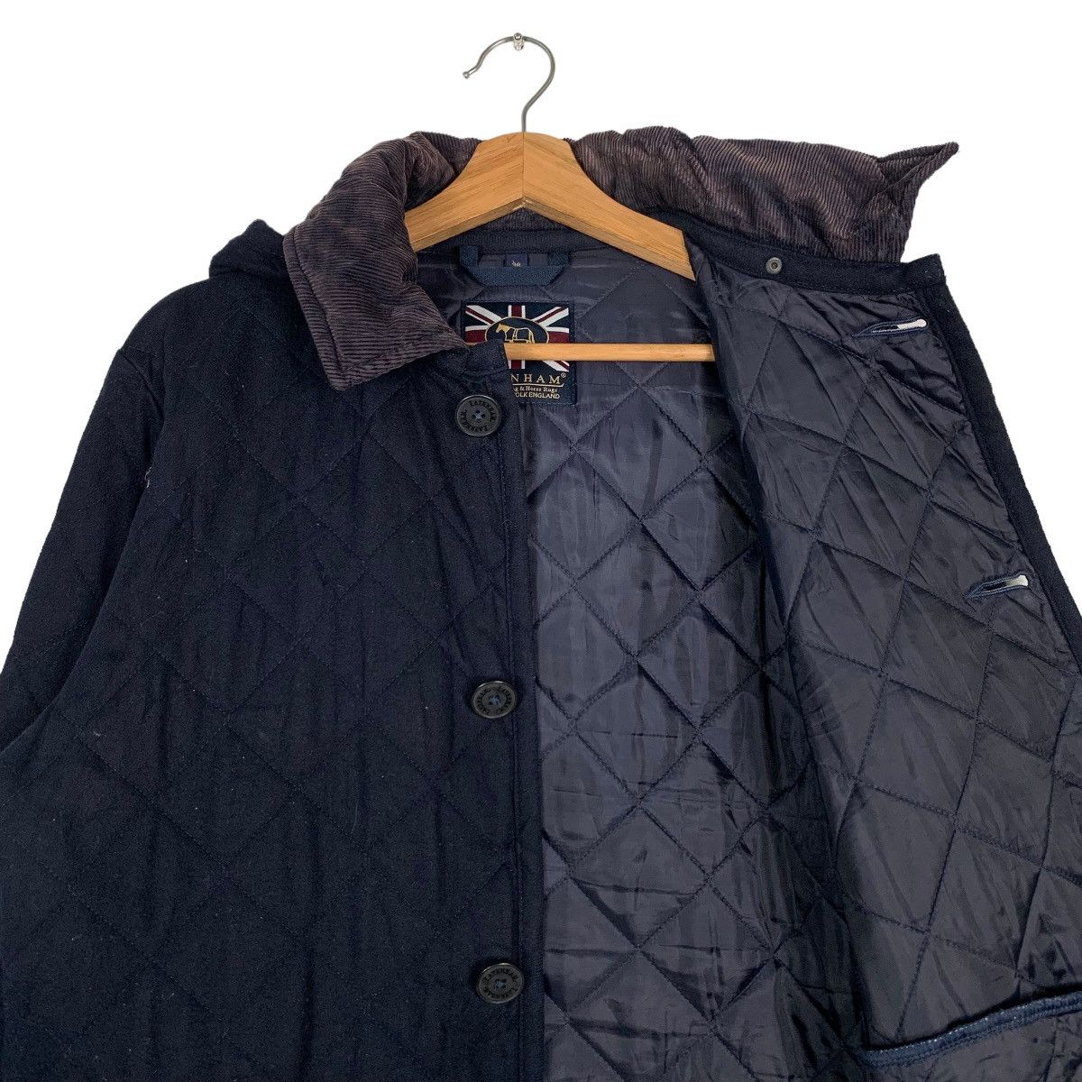 Lavenham Lavenham Collared Hooded Quilted Jacket #0026-C2 Size US M / EU 48-50 / 2 - 12 Thumbnail