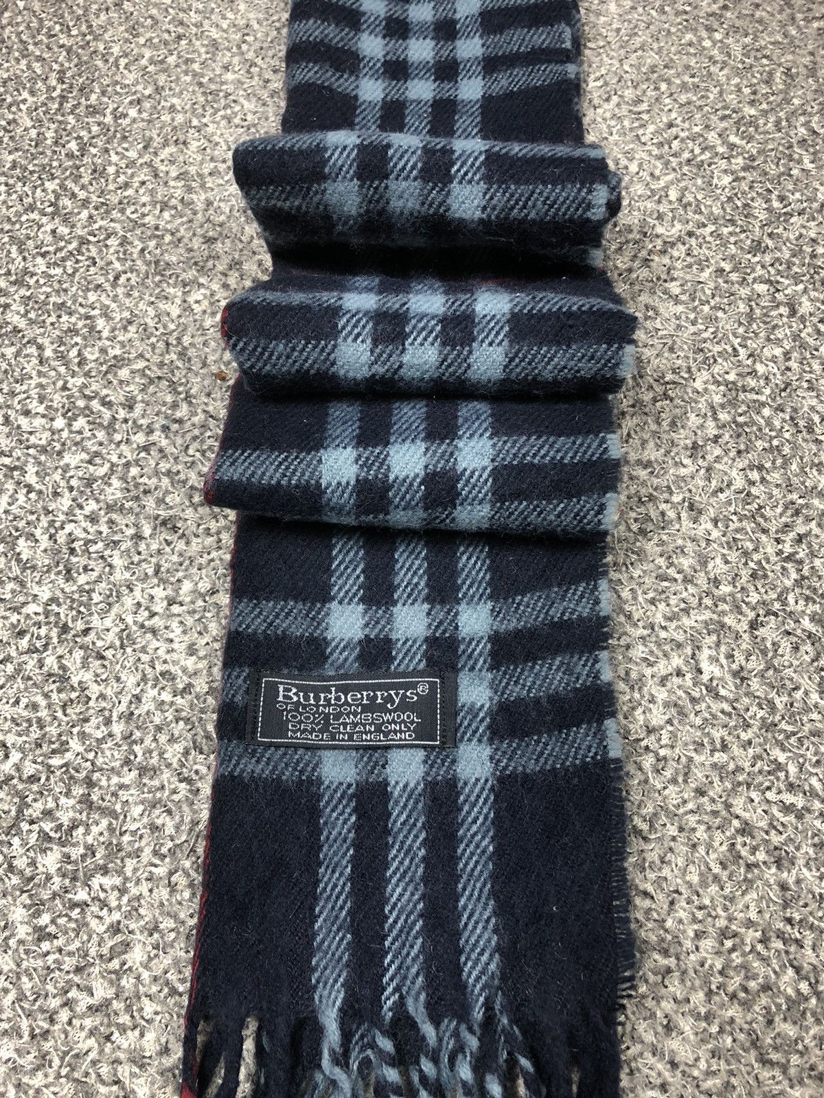 Burberry × Vintage Vintage Burberrys Scarf / Muffler / Neckwear Lambswool Size ONE SIZE - 4 Thumbnail