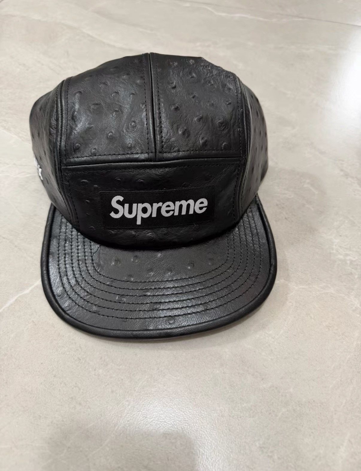 Supreme Supreme SS26 WEEK 6 Ostrich Leather GORE-TEX Camp Cap J34 Size ONE SIZE - 1 Thumbnail