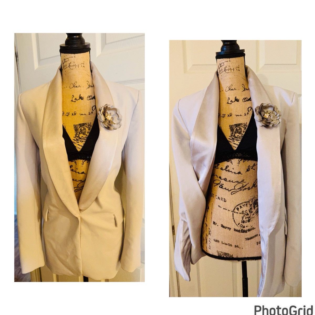 Zara ZARA Tuxedo Blazer with Flower Detail M Size M / US 6-8 / IT 42-44 - 2 Thumbnail