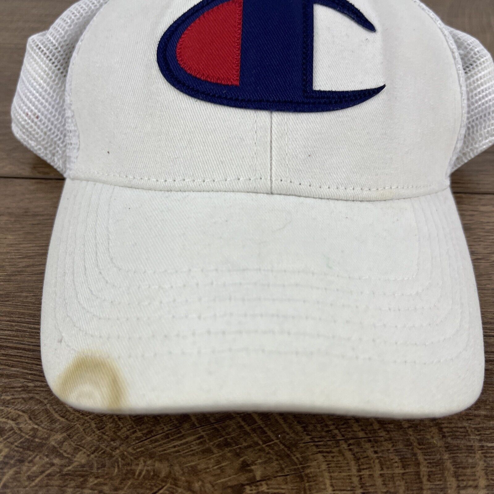 Champion Champion Brand Snapback Hat Champion White Hat Adjustable Ad Size ONE SIZE - 5 Thumbnail