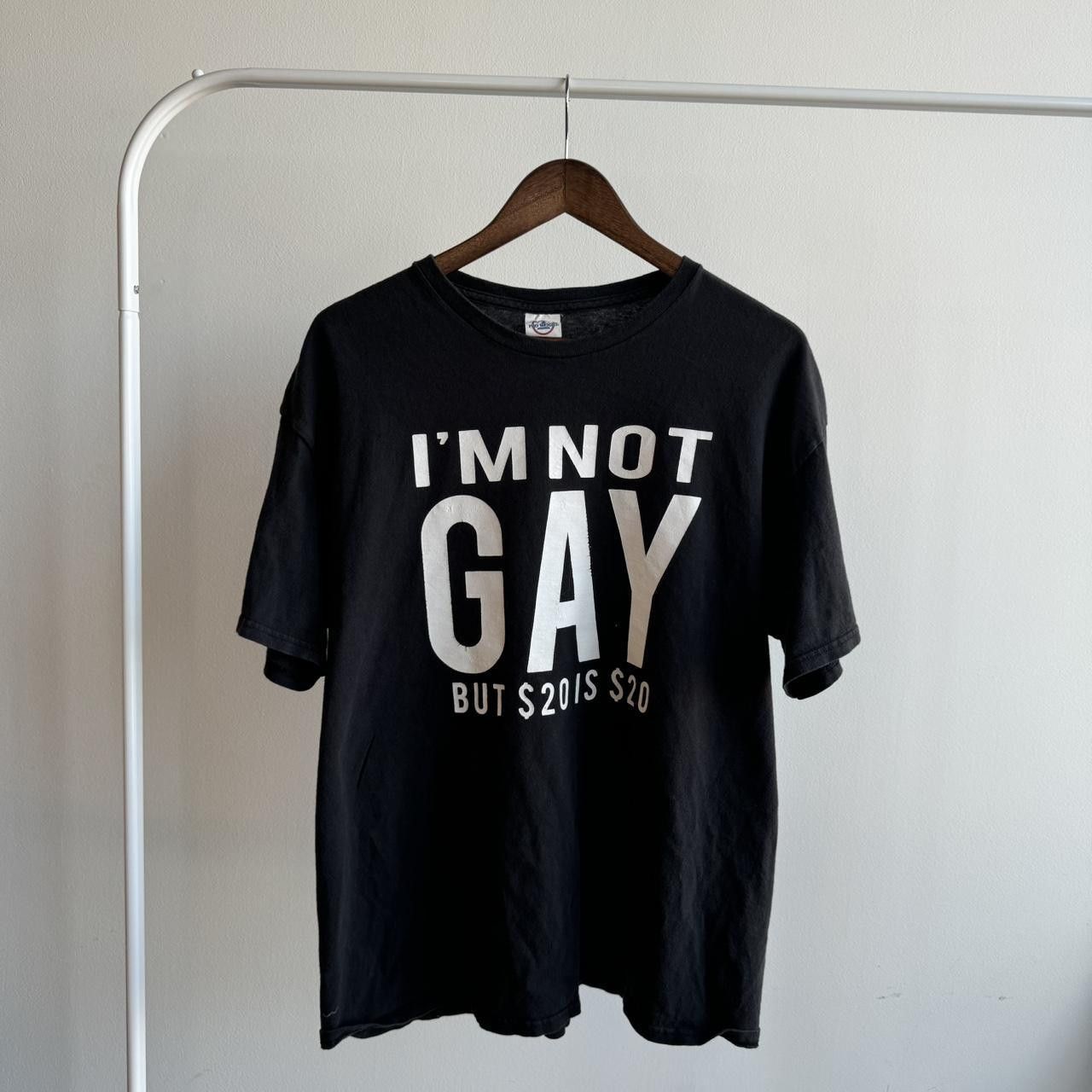 Other Vintage I’m Not Gay But 20 is 20 Parody T-Shirt Size XL Size US XL / EU 56 / 4 - 1 Thumbnail