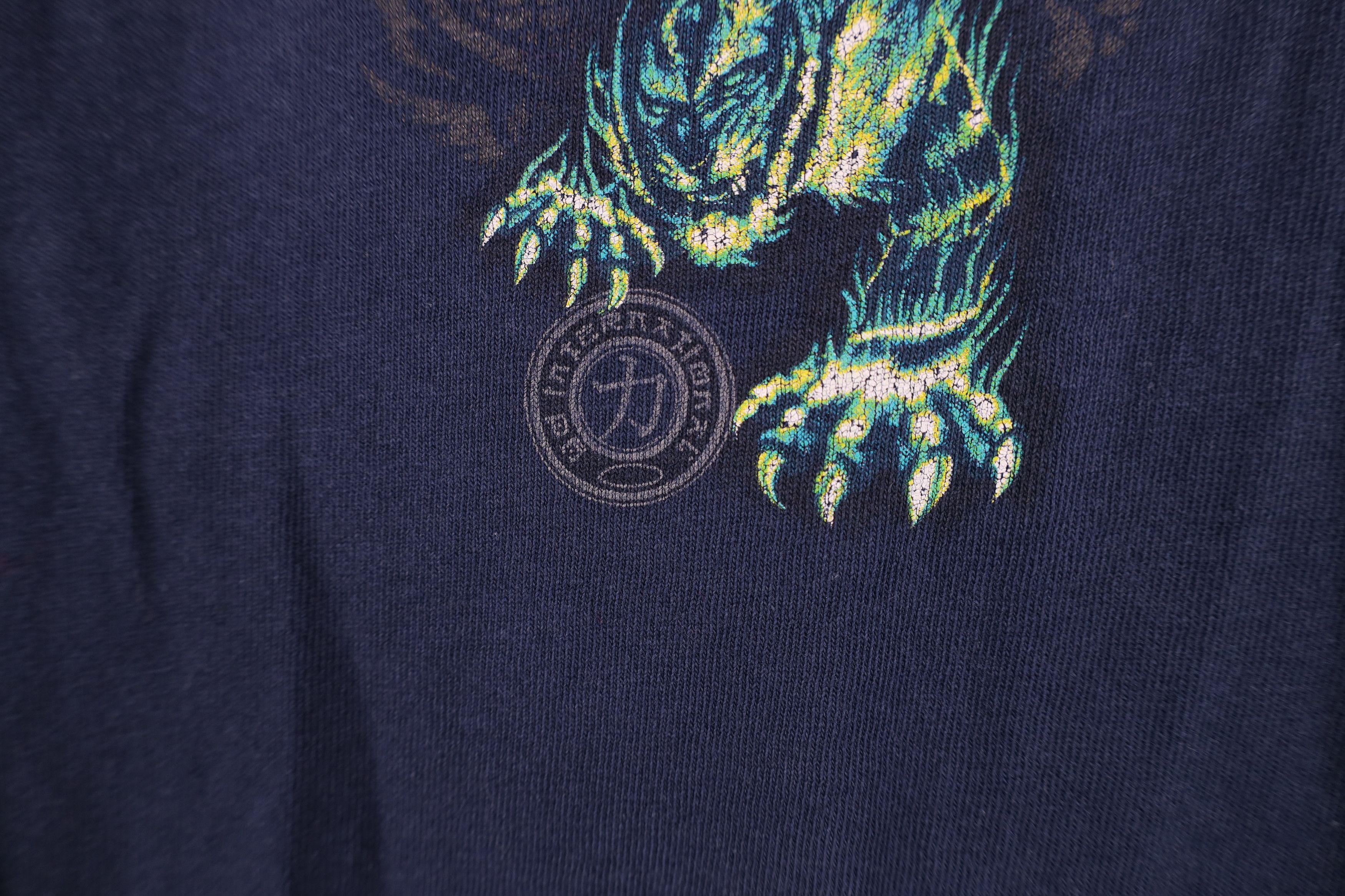 Vintage Vintage 90s Y2K Streetwear Dragon Tiger Flames T-Shirt Size US L / EU 52-54 / 3 - 5 Thumbnail