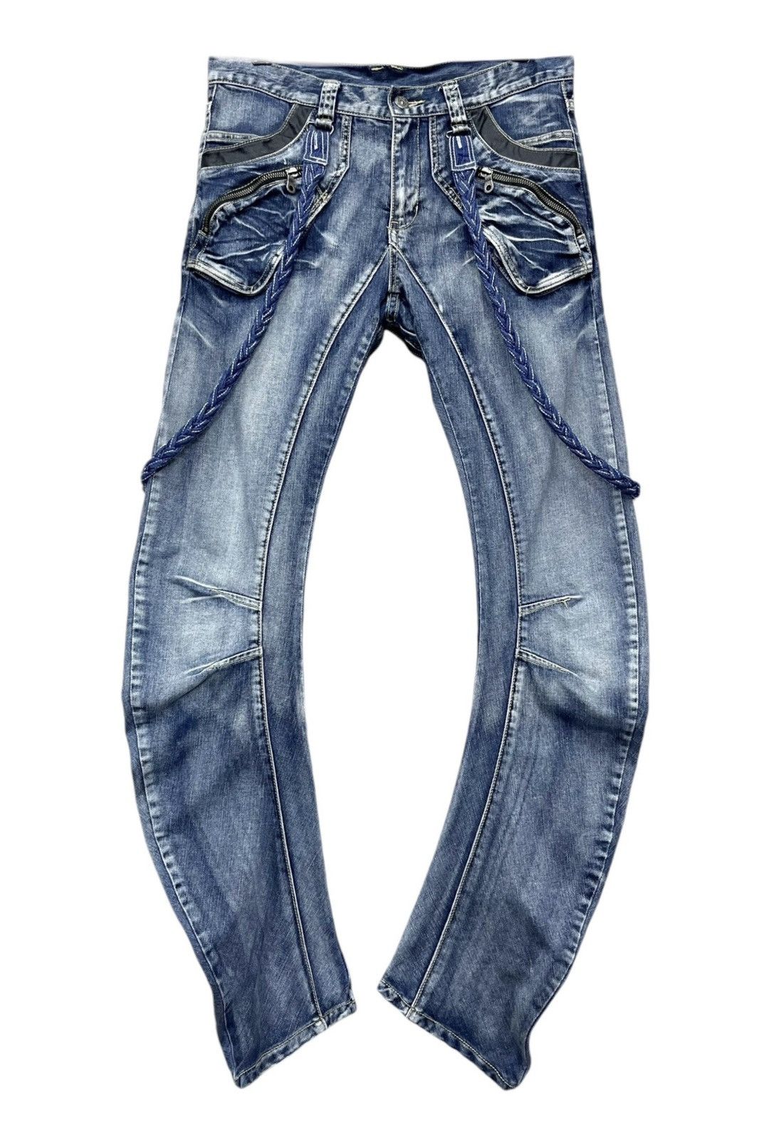 PPFM 🔥FYE🔥90’s PPFM Punk Curve Leg Custom Performance Jeans Size US 31 - 6 Thumbnail