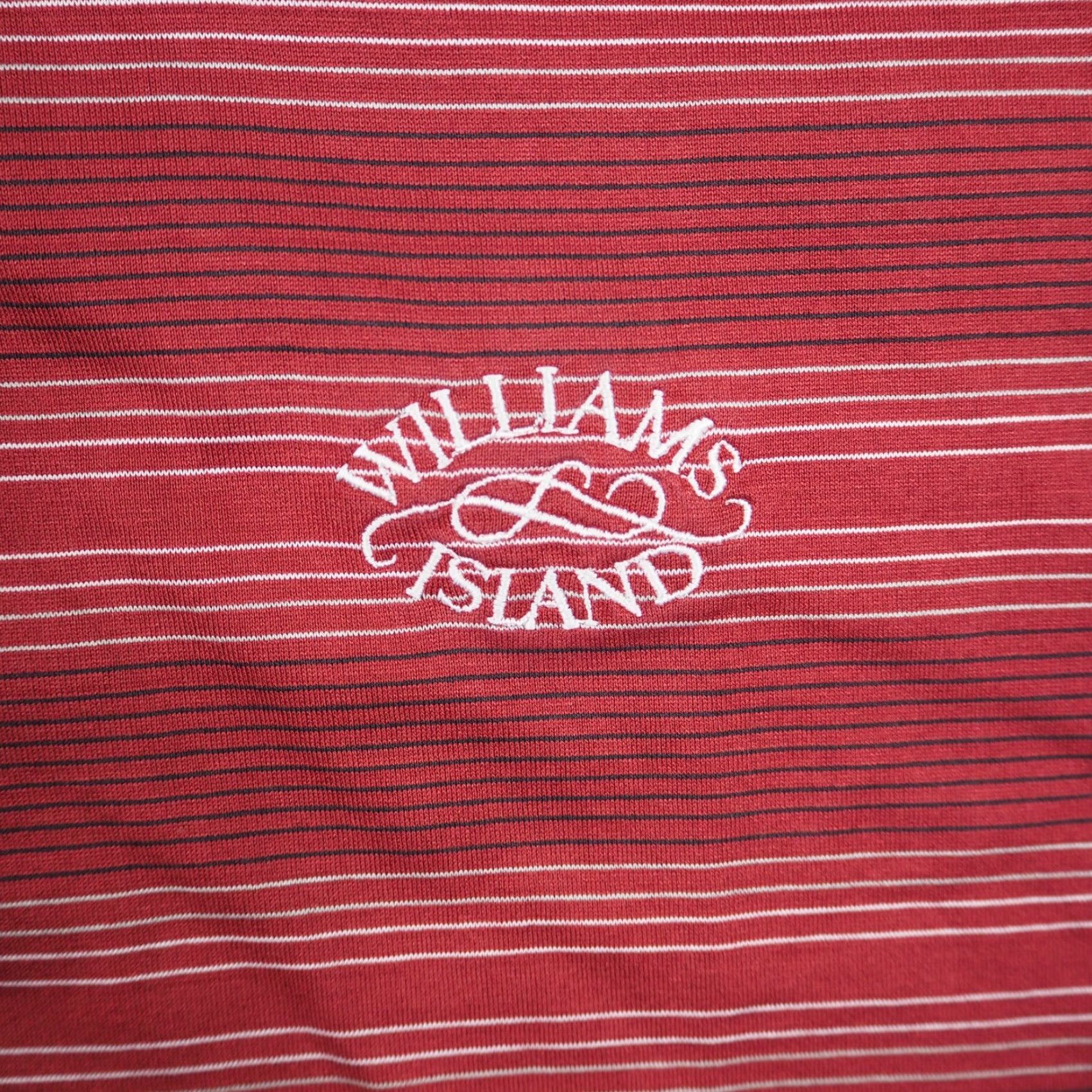 Vintage Tiger Woods Polo Shirt - Red Striped Golf Casual Short Sleeve Shirt - Men's Size Large Size US L / EU 52-54 / 3 - 3 Thumbnail