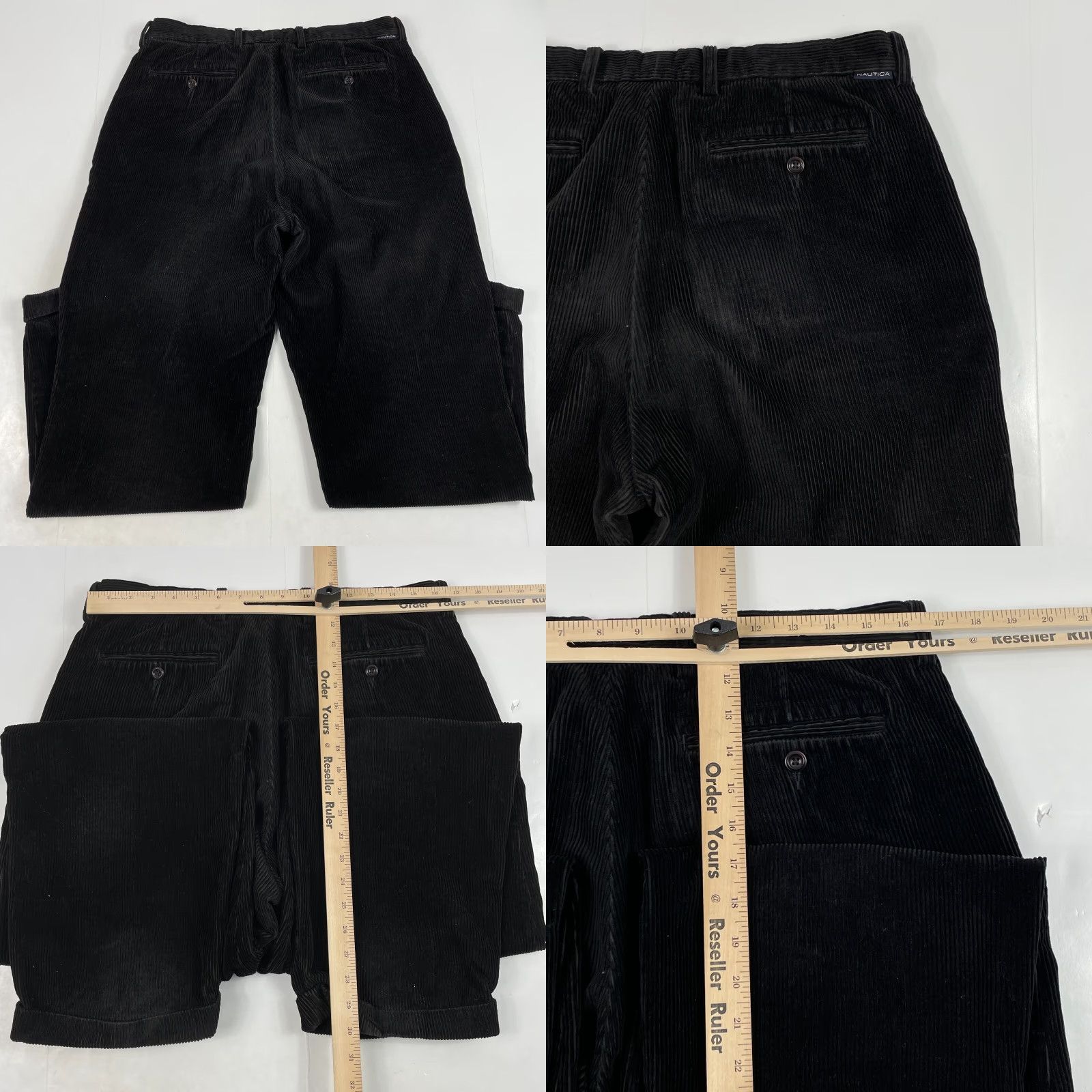 Nautica Nautica Pants Mens 34 x 32 Black Corduroy Chino Straight Leg 5-Pocket Utility Casual工作wear Size US 34 / EU 50 - 8 Thumbnail