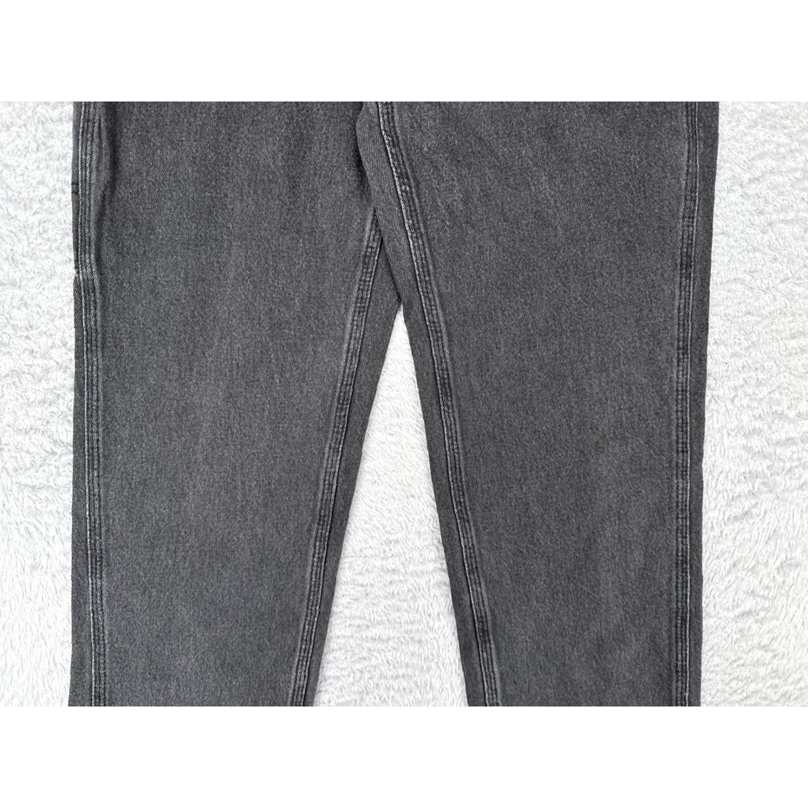 Vintage Simple Society Jeans Womens 7 High Rise Carpenter Denim Black Gray 27x27 Size 28" / US 6 / IT 42 - 3 Thumbnail