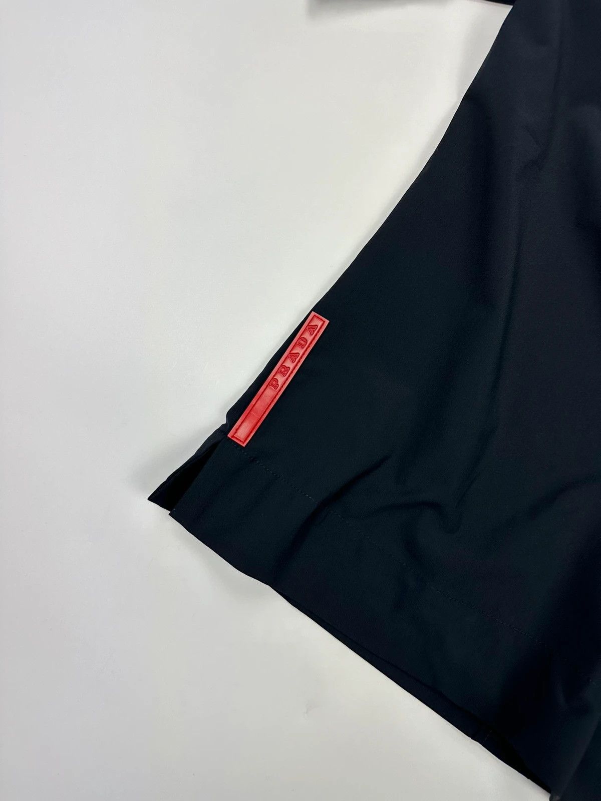 Prada Prada Sport SS2000 V Neck Light Nylon Navy Blue Top Shirt Size M / US 6-8 / IT 42-44 - 2 Thumbnail