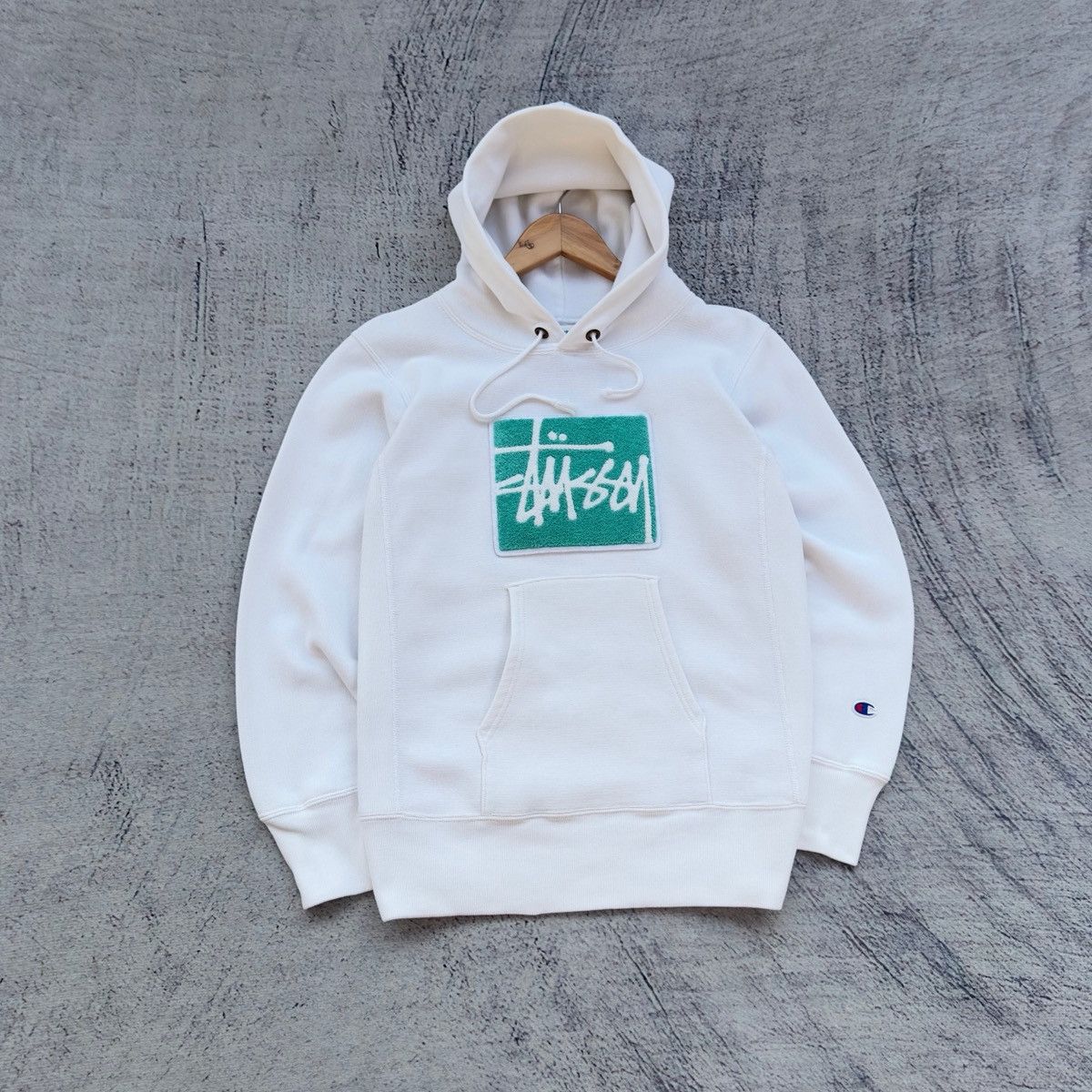 Stussy VINTAGE STUSSY X CHAMPION REVERSE WEAVE SHERPA BOX LOGO 90’s Size US S / EU 44-46 / 1 - 1 Thumbnail