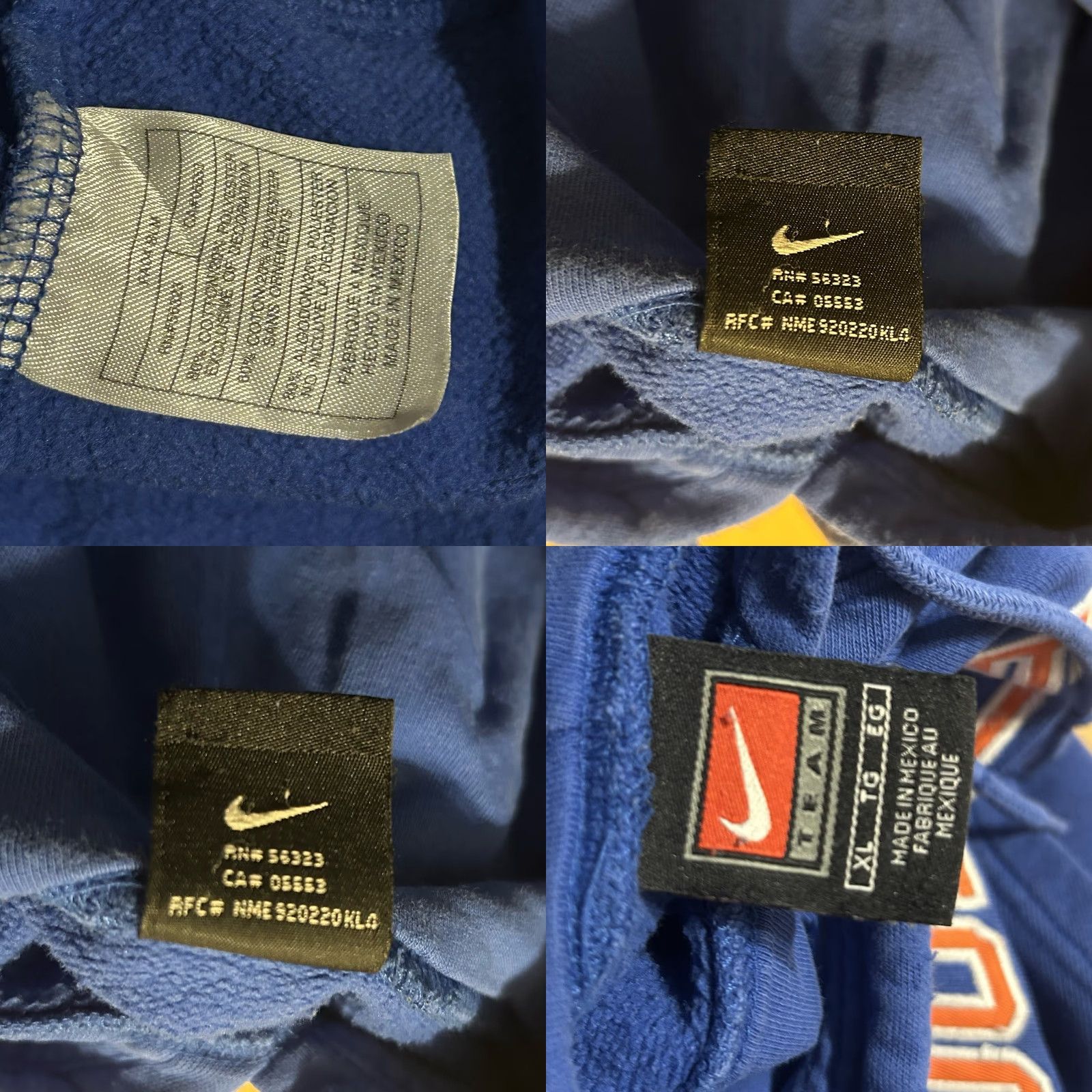 Nike VINTAGE Nike Hoodie Mens XL Blue Boise State Center Swoosh Kangaroo Pocket 2000s Size US XL / EU 56 / 4 - 9 Thumbnail