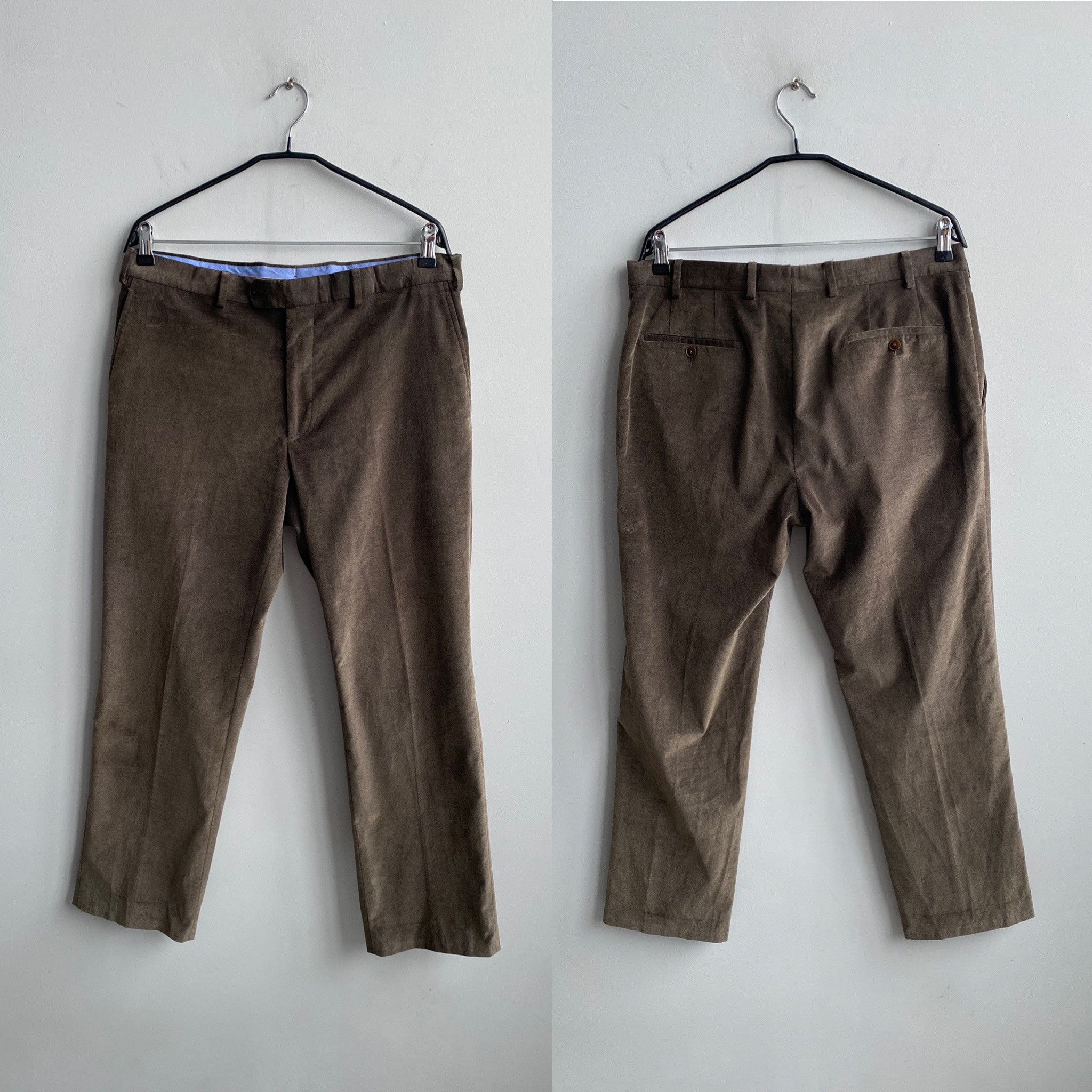 Maurizio Baldassari Maurizio Baldassari Corduroy Cropped Chino Trousers Size US 33 - 2 Thumbnail