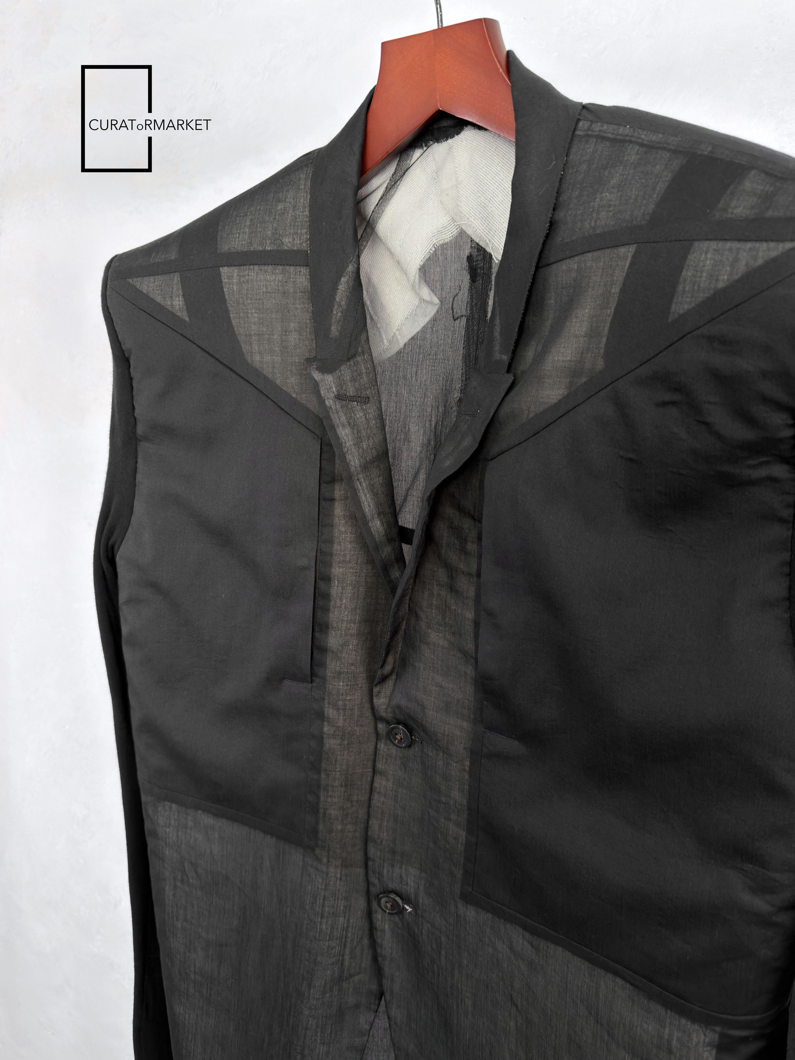 Rick Owens EU48 GRAIL Runway Sample Cobra Silk Tatlin Coat SS24 Lido Size US M / EU 48-50 / 2 - 2 Thumbnail