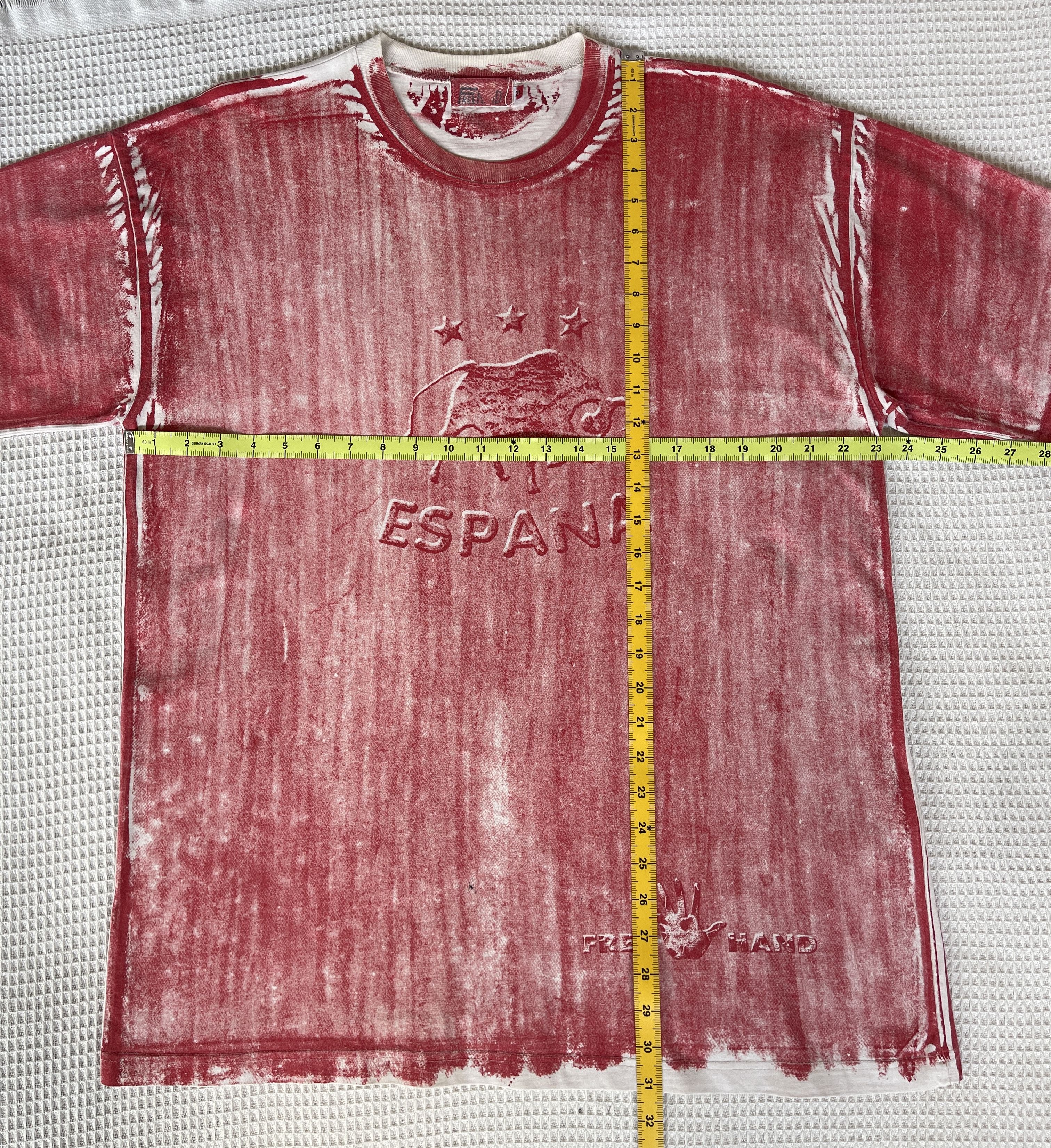 Freenote Vintage’90s🔥Espana Spain🔥Big Logo Free Hand Mosquitohead Tee Size US XXL / EU 58 / 5 - 5 Thumbnail