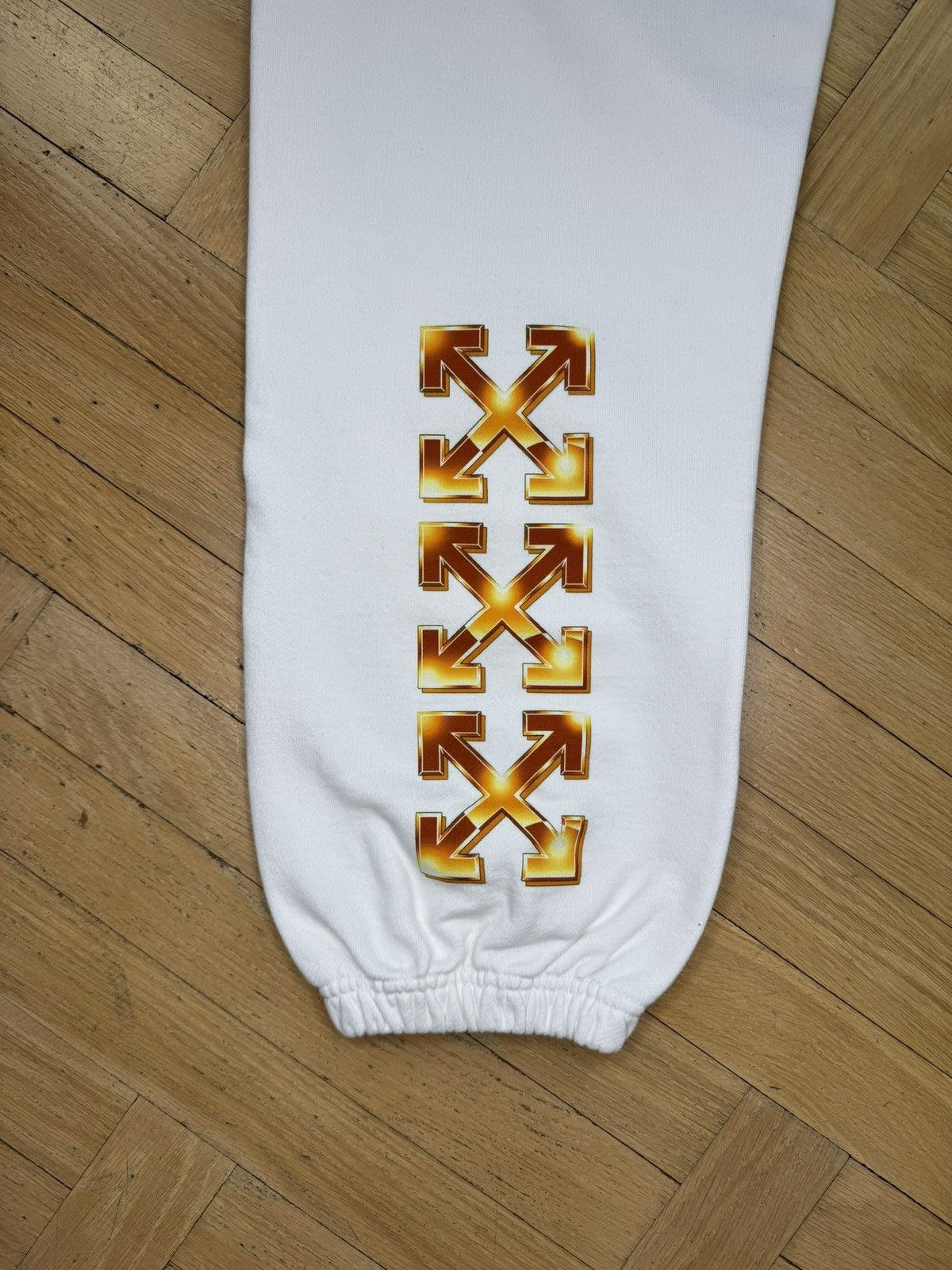 Off-White OFF-WHITE ORANGE METAL ARROWS WHITE SWEATPANTS Size US 34 / EU 50 - 5 Thumbnail