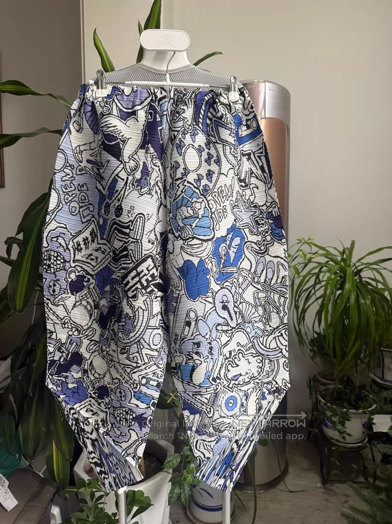 Issey Miyake Issey Miyake size:3 Graffiti Series Carrot Pants Size 31" - 6 Thumbnail