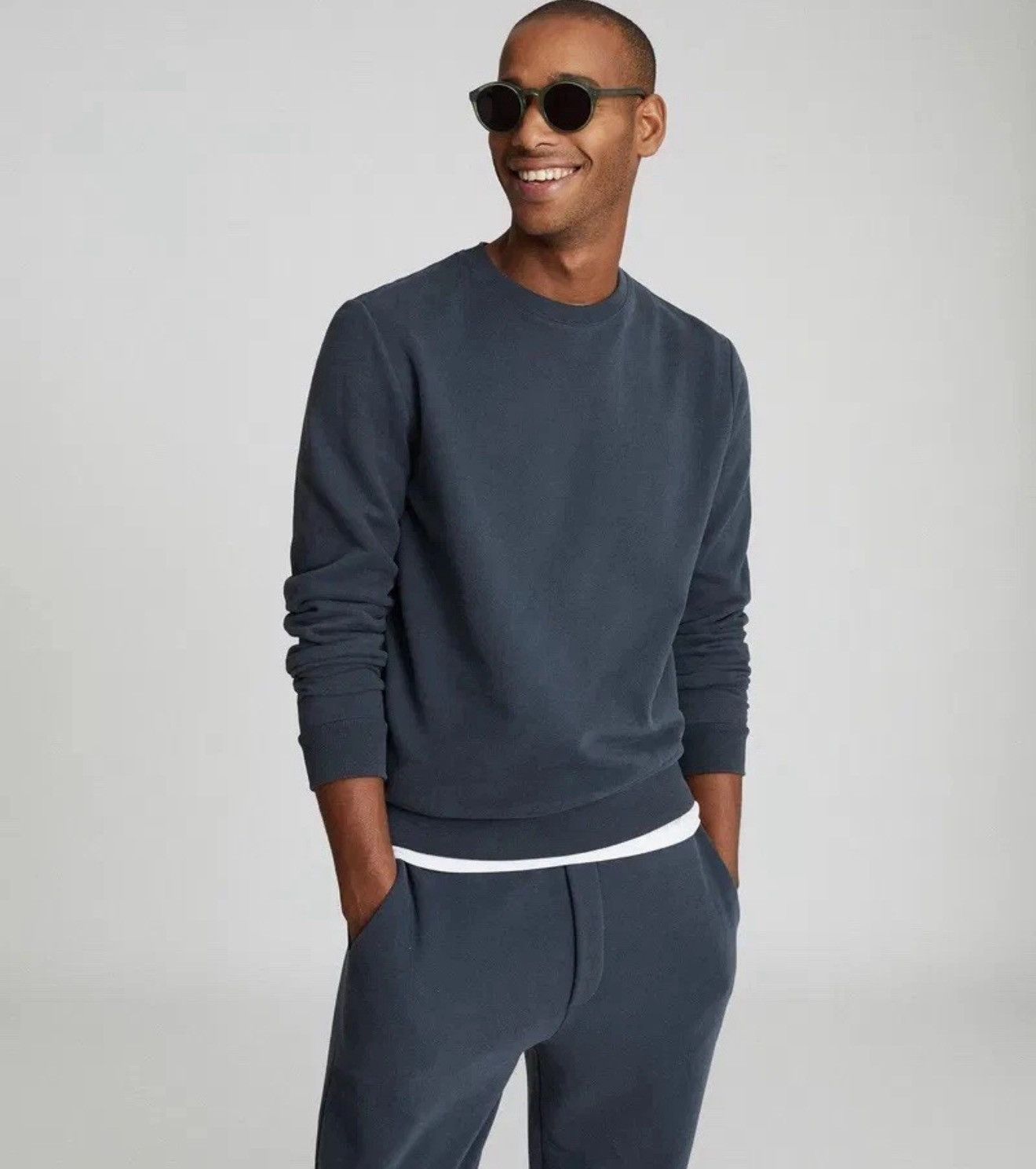 Reiss REISS Joseph Crew Neck Sweatshirt Jumper Long Sleeve Blue Size US M / EU 48-50 / 2 - 1 Thumbnail