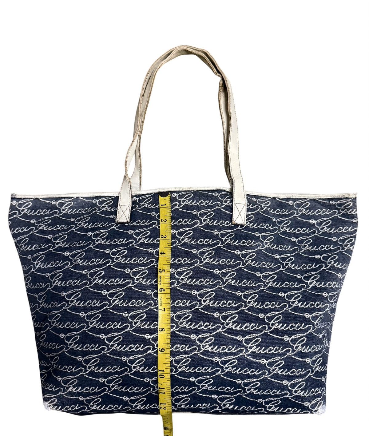 Gucci Gucci Totes Bag GG Monogram Denim Leather Size ONE SIZE - 7 Thumbnail