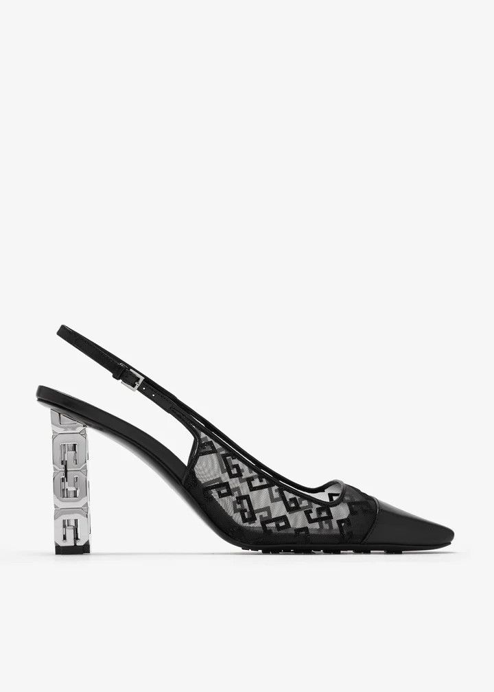 Givenchy o1w1db10326 G Cube Slingback 85mm with Toe Cap in Black Size US 6.5 / IT 36.5 - 1 Thumbnail