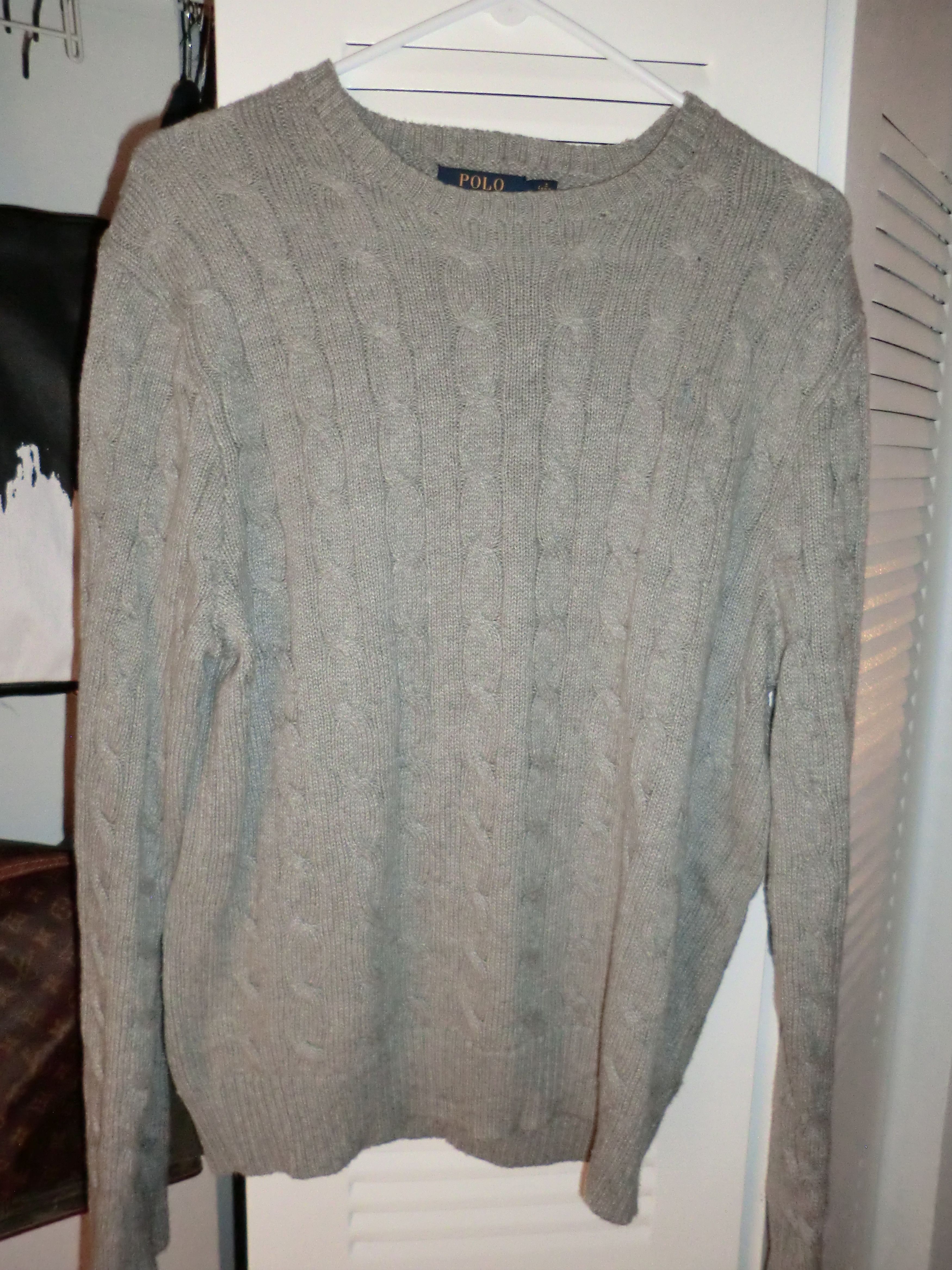 Polo Ralph Lauren Polo Ralph Lauren Grey Cable knit Sweater Size M Size US M / EU 48-50 / 2 - 6 Thumbnail