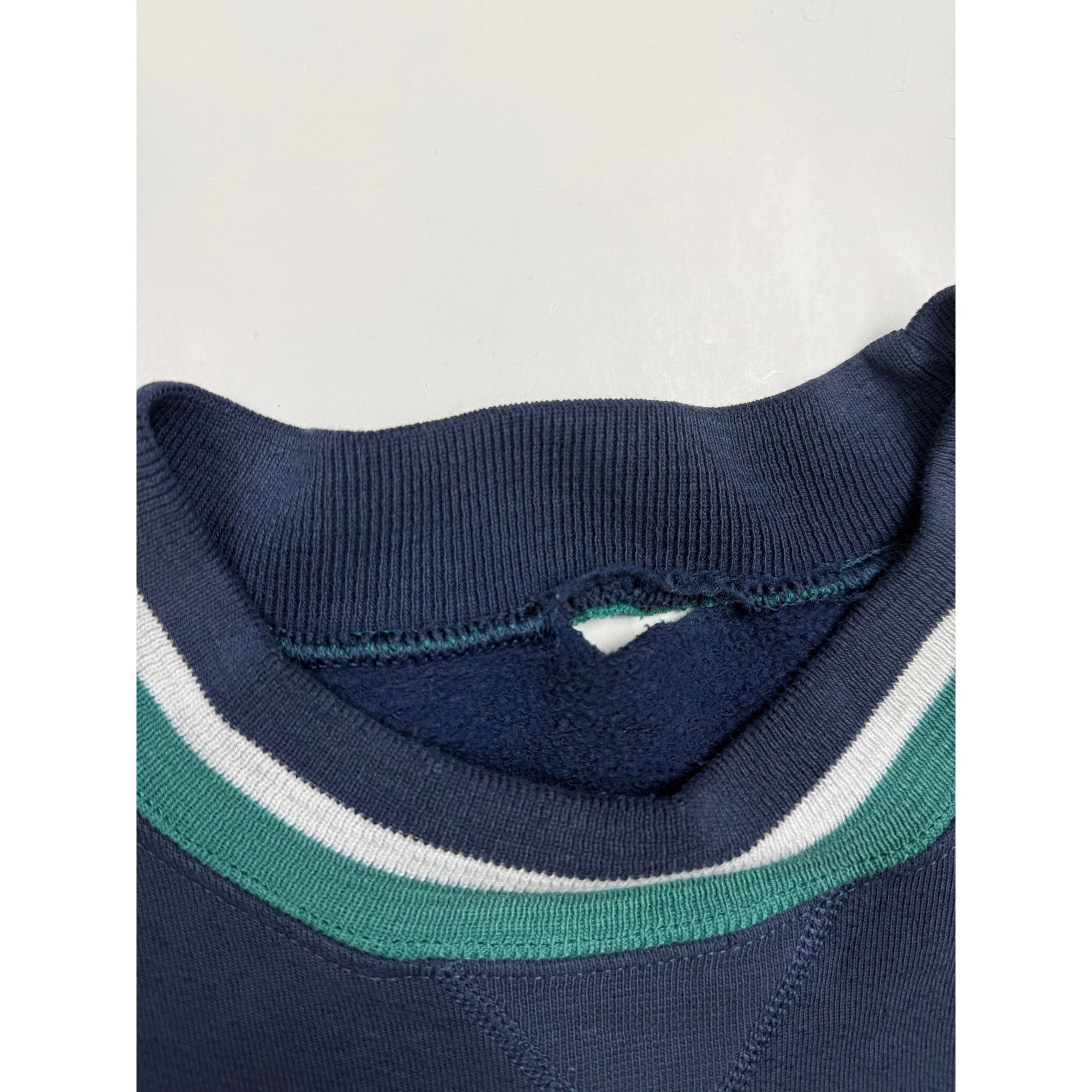 Vintage Vintage 90s Blank Striped Cuffs Navy Blue Size XL Size US XL / EU 56 / 4 - 3 Thumbnail