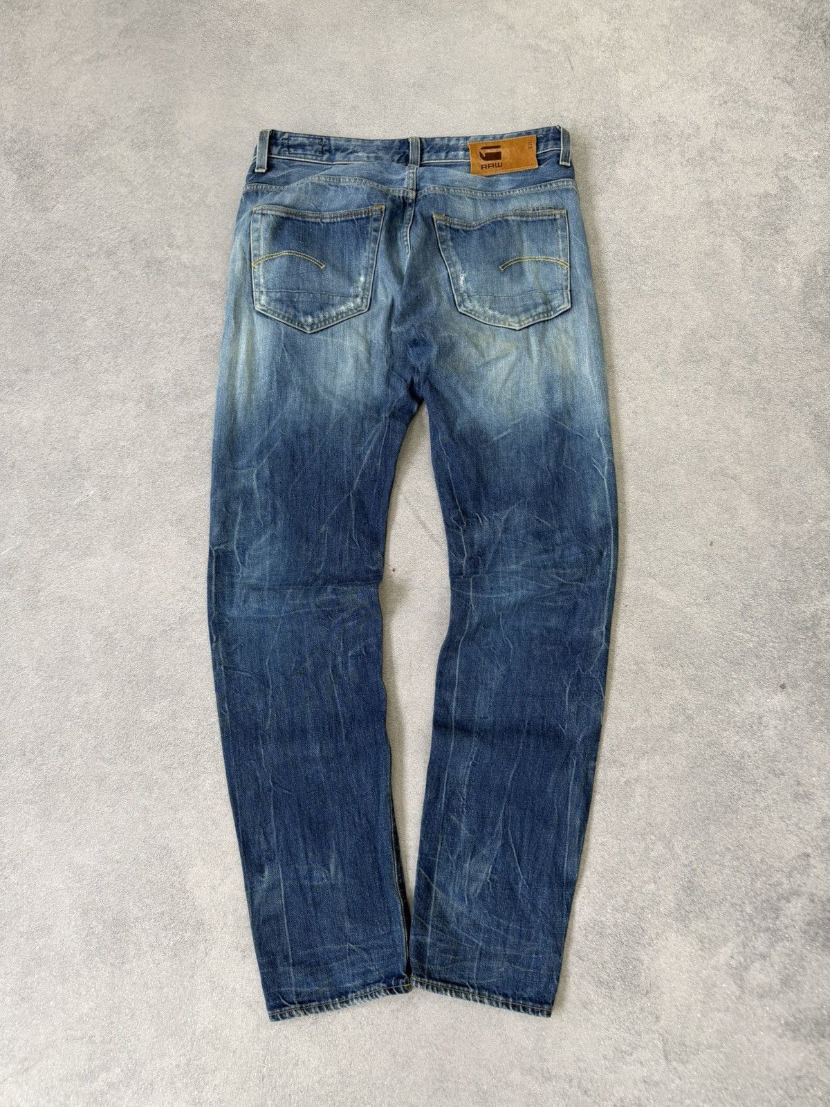 Hedi Slimane 2000s Edwin Hedi Slimame Style Washed Distressed Denim Jeans Size US 33 - 3 Thumbnail