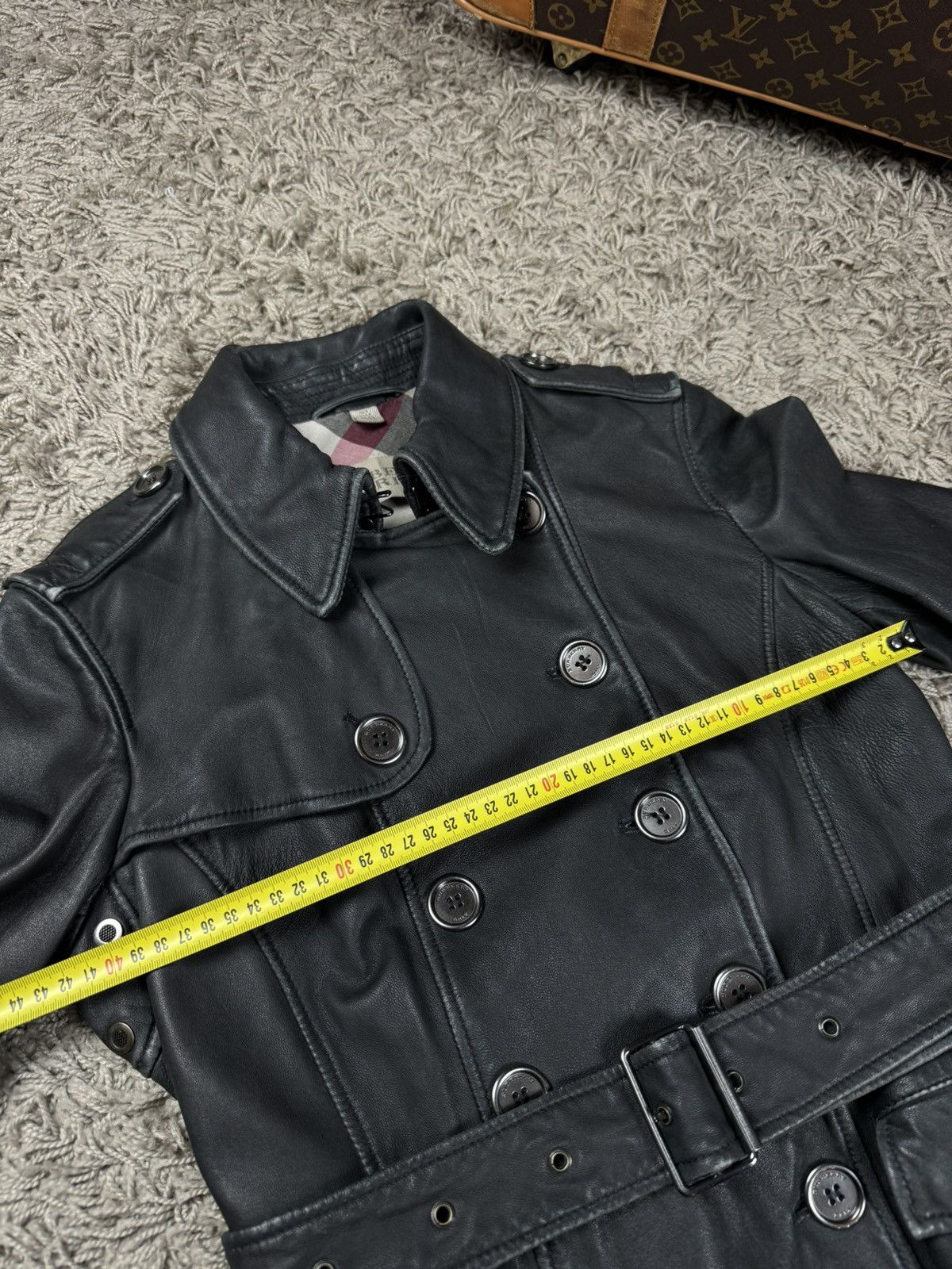 Burberry Leather trench coat Burberry original luxury streetwear item Size S / US 4 / IT 40 - 5 Thumbnail