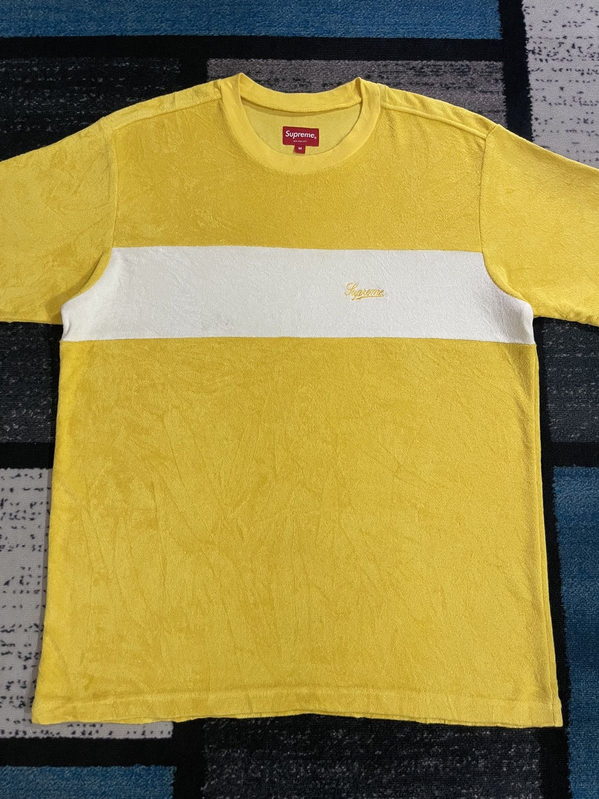 Supreme Supreme Chest Stripe Terry Top -Yellow Size US M / EU 48-50 / 2 - 5 Thumbnail