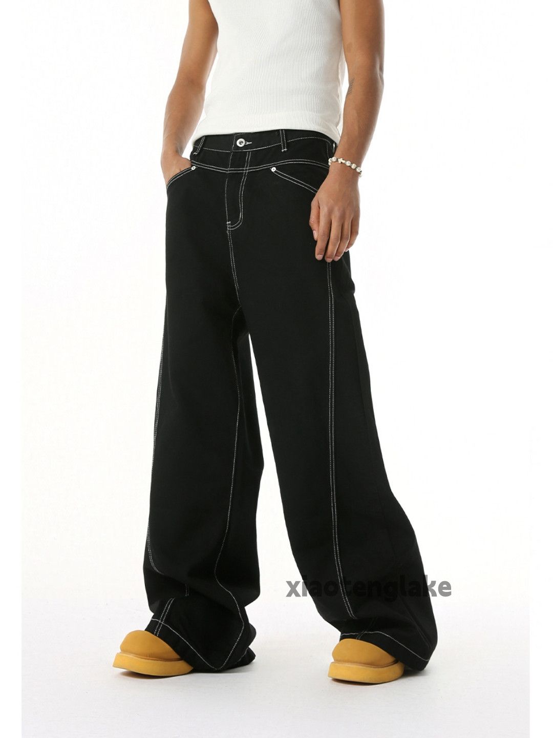 Jean xz utility loose baggy skate hiphop flared y2k jeans Size US 30 / EU 46 - 3 Thumbnail