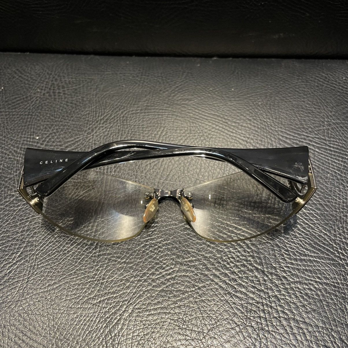 Celine Celine Sunglasses Triomphe Black Macadam Logo SC1214 Size ONE SIZE - 4 Thumbnail