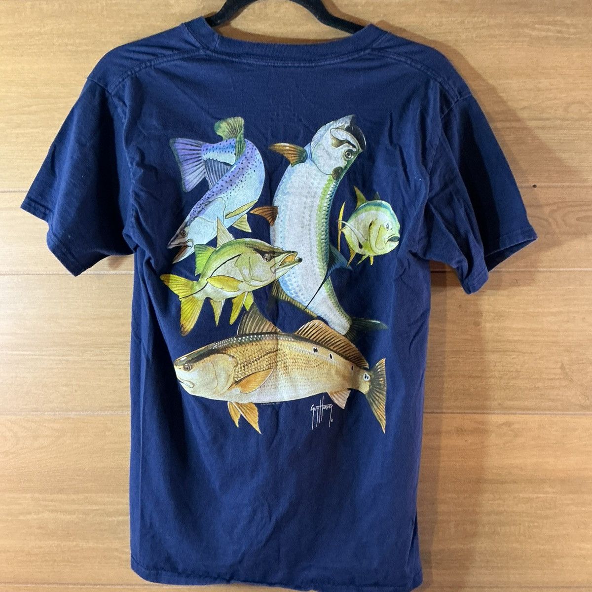 Guy Harvey Guy Harvey Mens Small Fishing Graphic Pocket Tee Fish Art Size US S / EU 44-46 / 1 - 2 Thumbnail