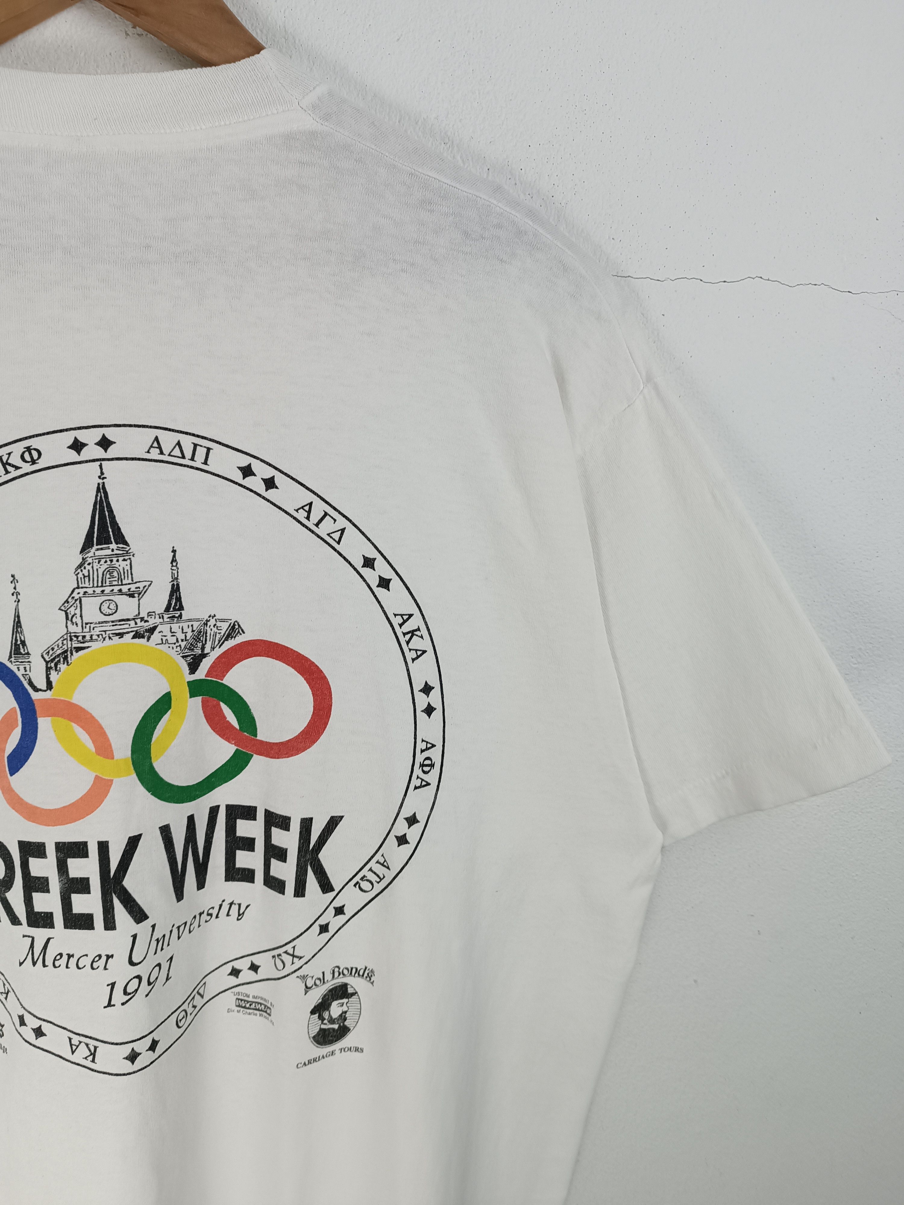 USA Olympics VINTAGE 90'S GREEK WEEK MERCER UNI OLYMPICS CAMPUS VERY RARE Size US XL / EU 56 / 4 - 15 Thumbnail