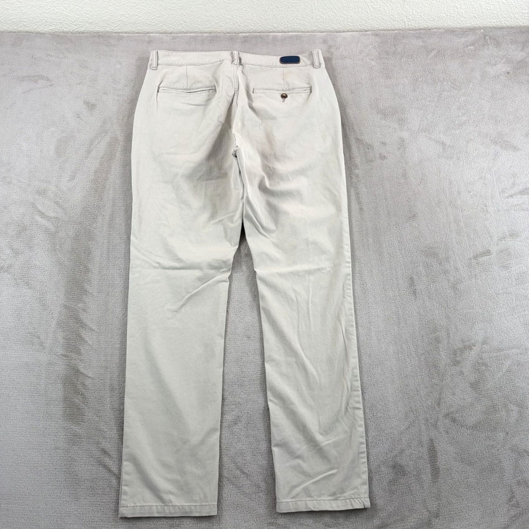 Vintage Mugsy Teddys Casual Khaki Beige Pants Slim Straight Mens 34x32 Stretch Chino Comfort Fit Size US 34 / EU 50 - 6 Thumbnail