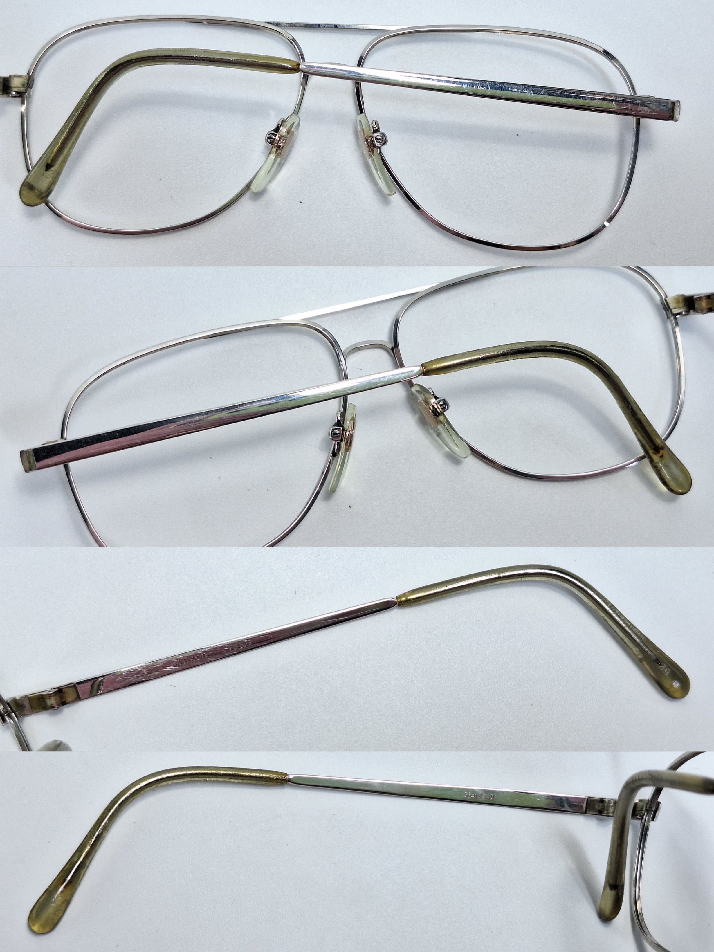 Nikon 90s Nikon FB623 Double Bridge Vintage Eyeglass Frame Size ONE SIZE - 3 Thumbnail