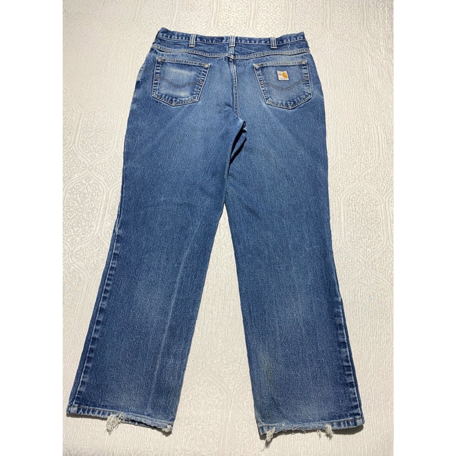 Carhartt VINTAGE Carhartt FR ARC2 NFPA2112 Men's Jeans 38x32 Blue Flame Resistant Size US 38 / EU 54 - 7 Thumbnail