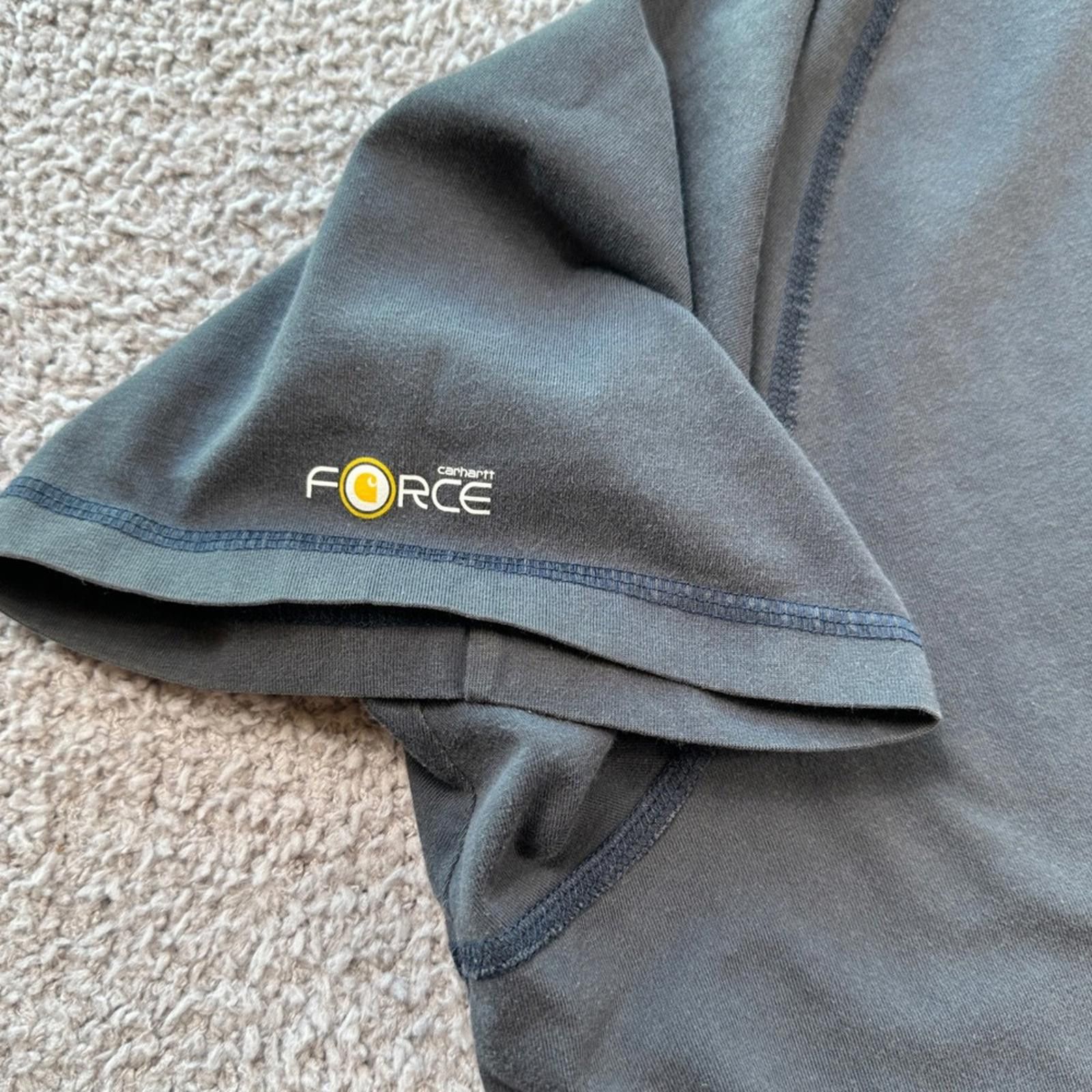 Carhartt Carhartt Force Relaxed Fit Pocket T Shirt Mens 2XL Charcoal Size US XXL / EU 58 / 5 - 5 Thumbnail