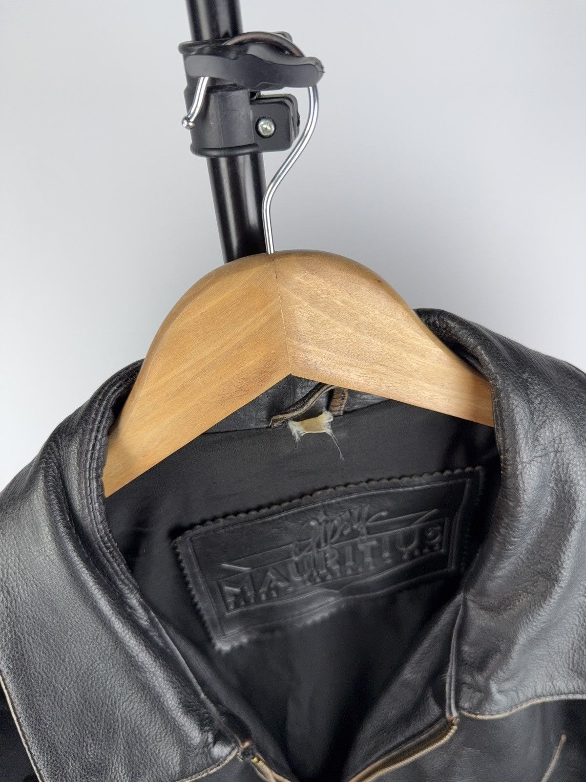 Leather Vintage 90s Gipsy Mauritius Black Leather Moto Biker Jacket Size US XL / EU 56 / 4 - 7 Thumbnail