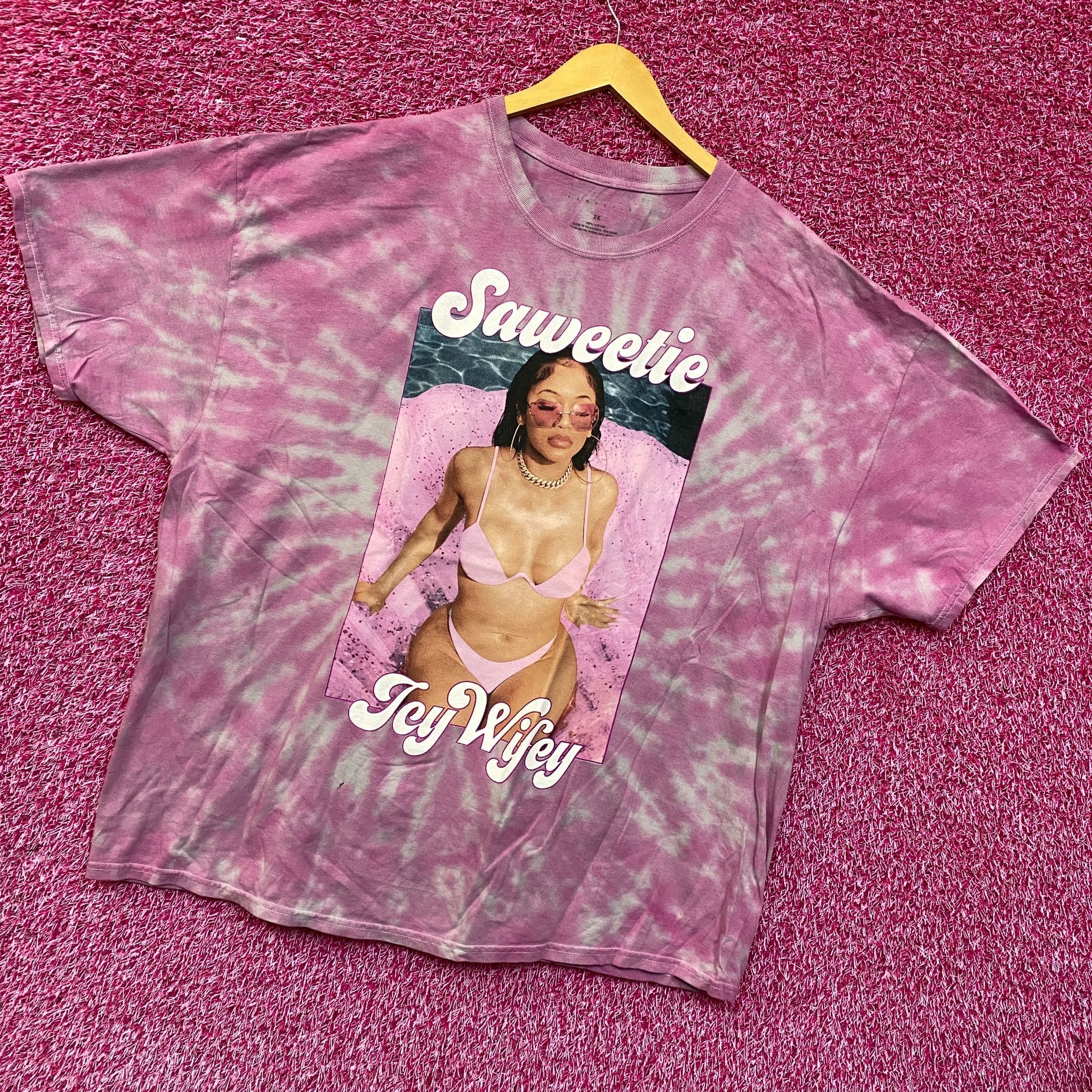Band Tees Saweetie Icy Wifey High Maintenance Oversized Rap Tie Dye 2X Size US XXL / EU 58 / 5 - 3 Thumbnail